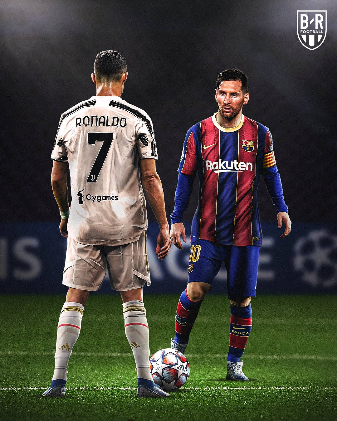 Mechi ya Messi na Ronaldo 4K Picha ya Ukuta