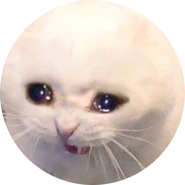 Meme ya Mnyau Mwenye Wasiwasi Mduara Picha ya Ukuta