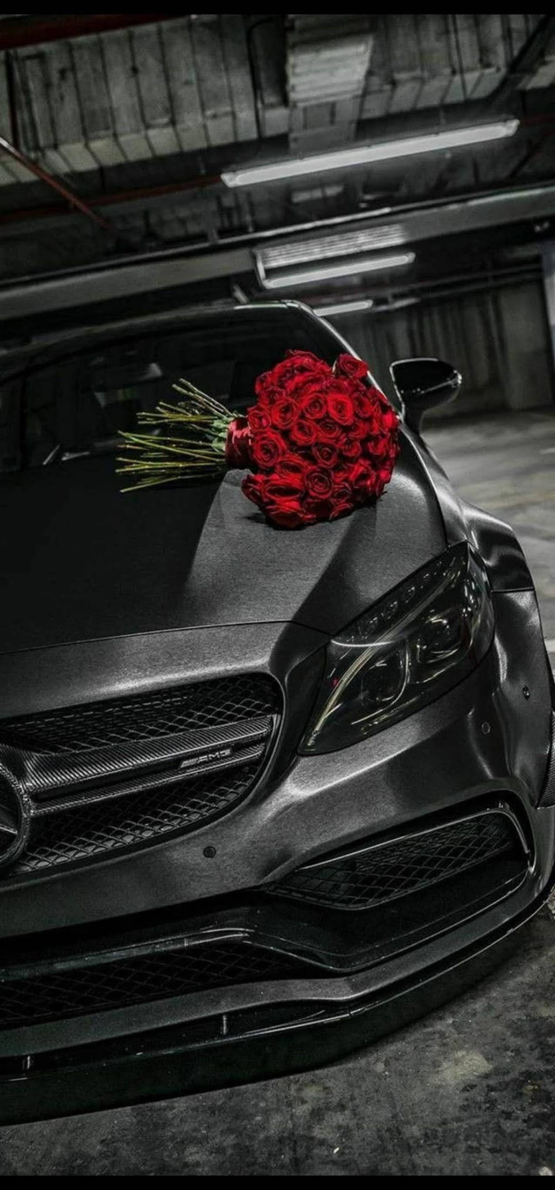 Mercedes iPhone X 3D Rose Picha ya Ukuta