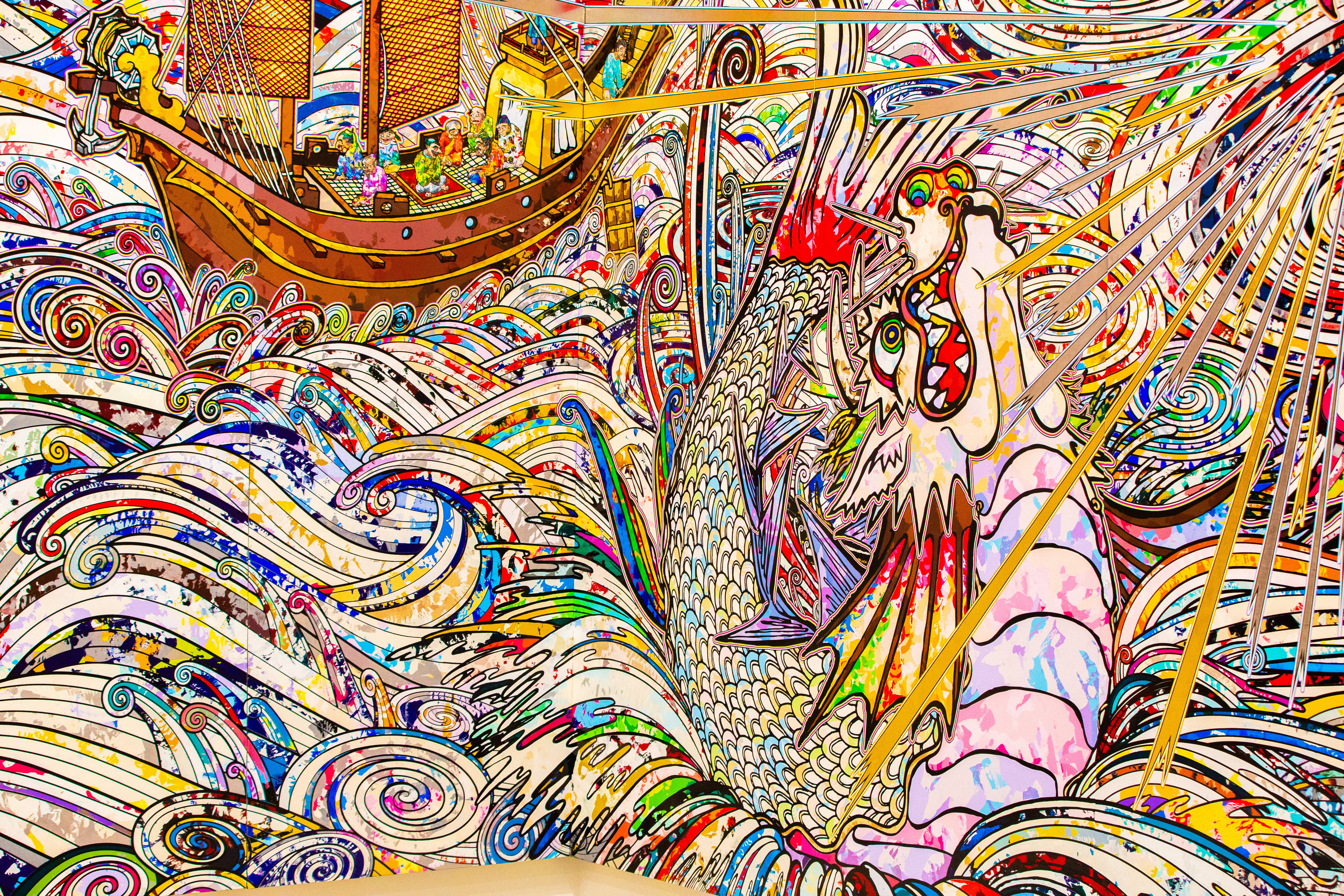 Mermaid ya Takashi Murakami 4K Picha ya Ukuta