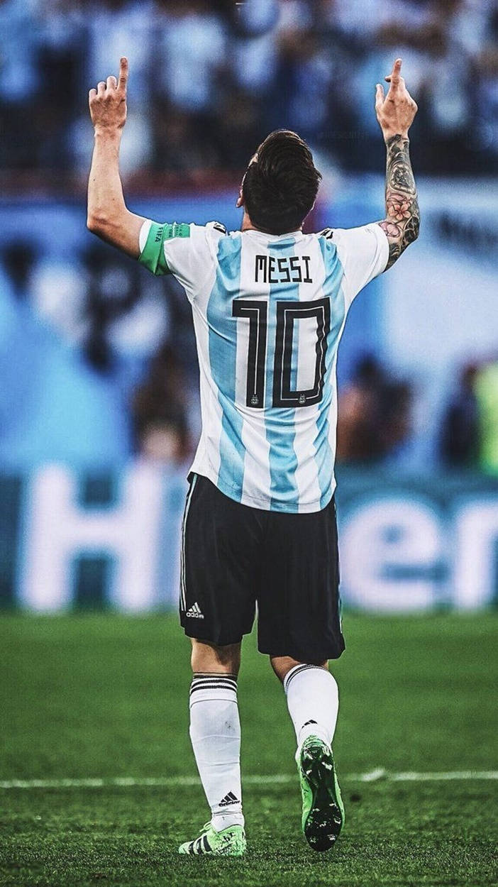 Messi Argentina Akimsifu Mungu Picha ya Ukuta