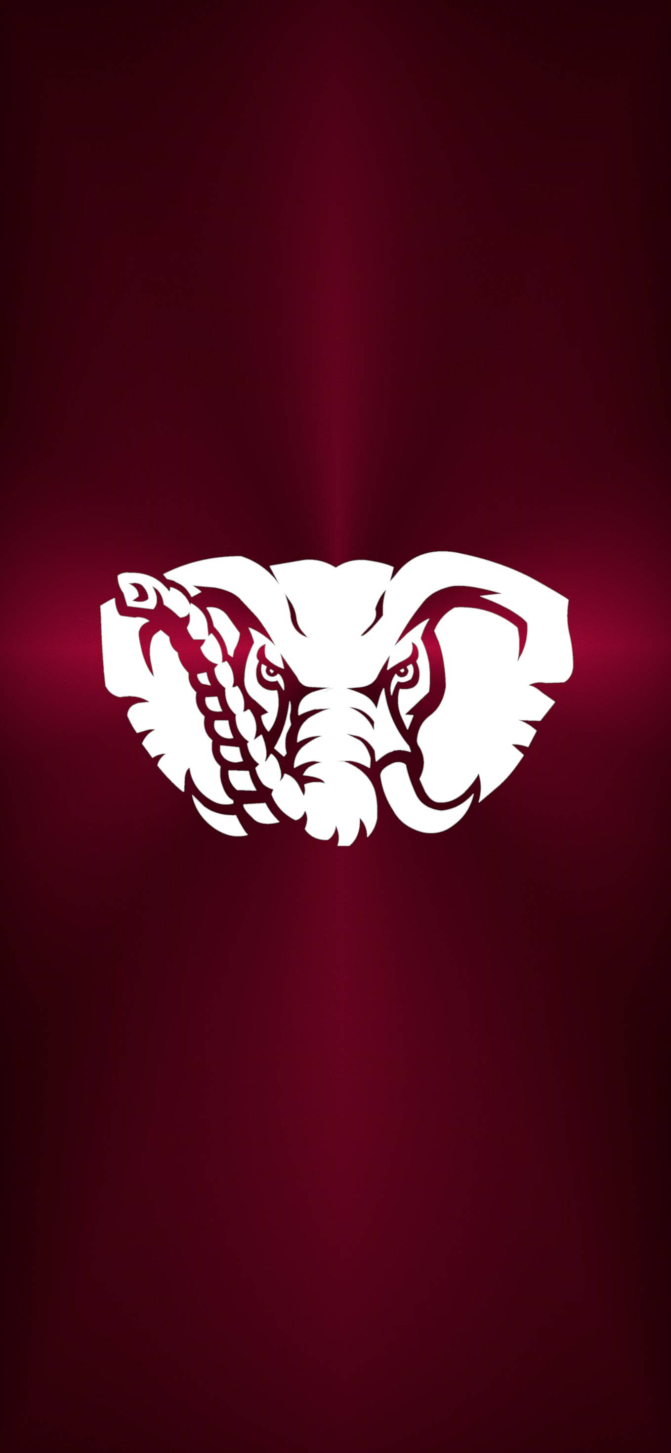 Metallic Alabama Crimson Tide Elephant Picha ya Ukuta
