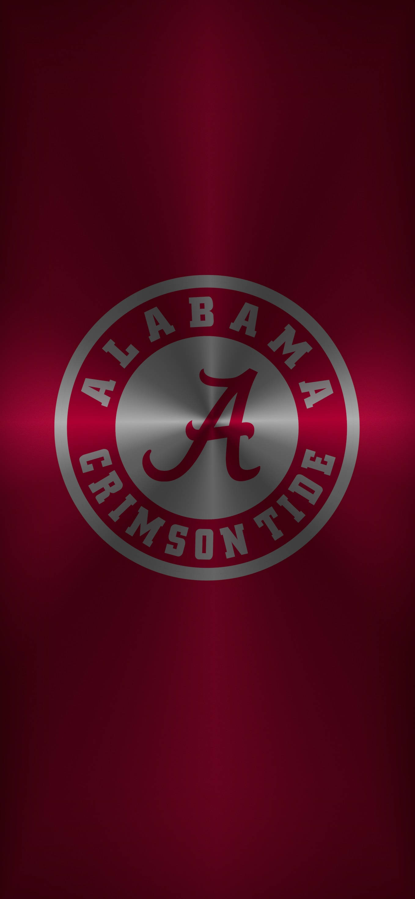 Metallic Logo Alabama Crimson Tide Picha ya Ukuta