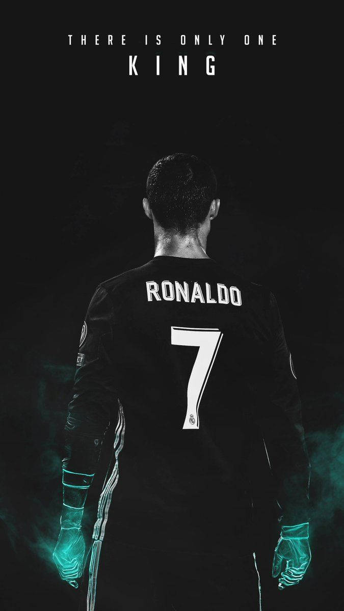 Mfalme Mmoja Pekee Cristiano Ronaldo iPhone Picha ya Ukuta