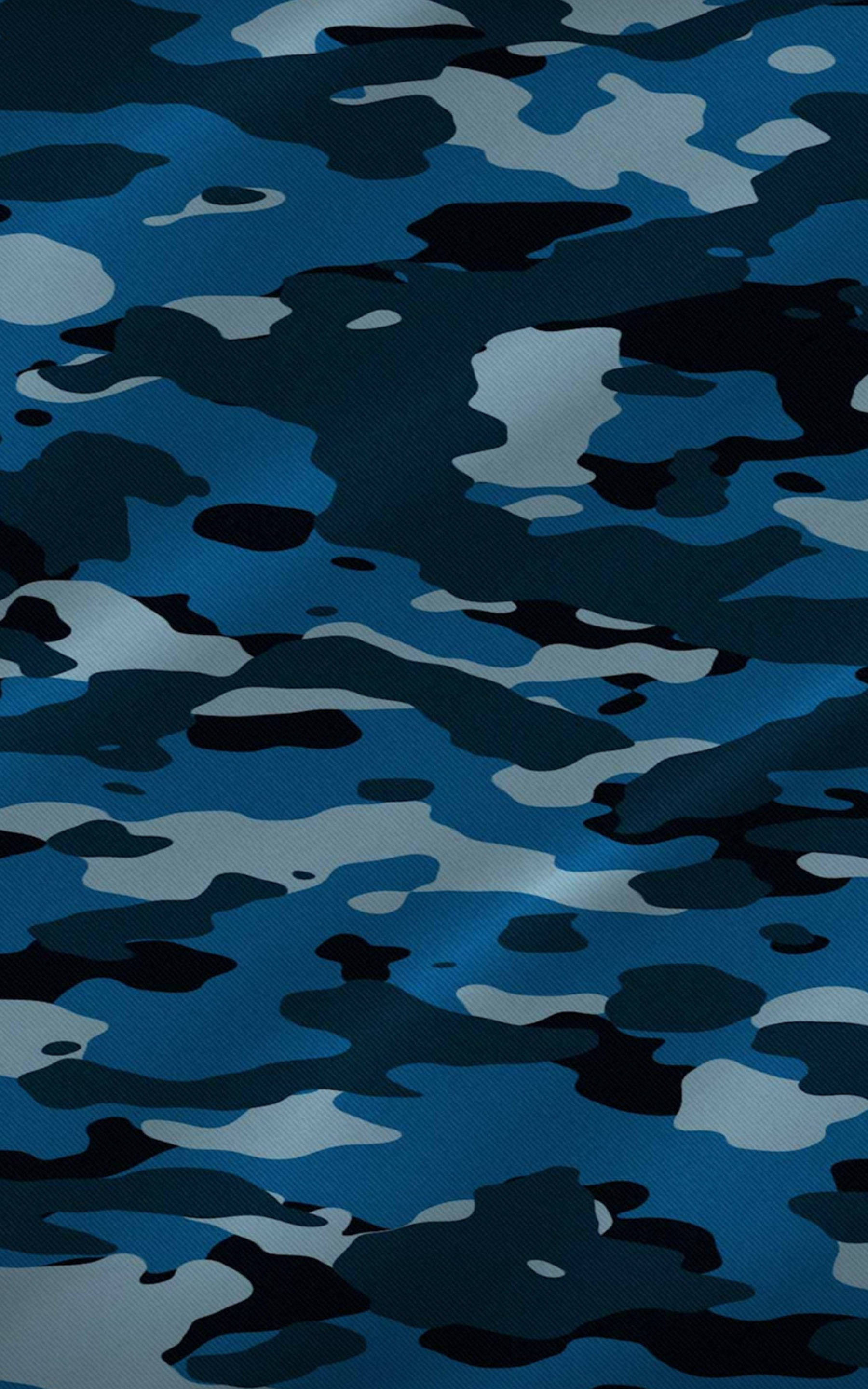 Mfano wa Camo wa Bluu Sawa Picha ya Ukuta