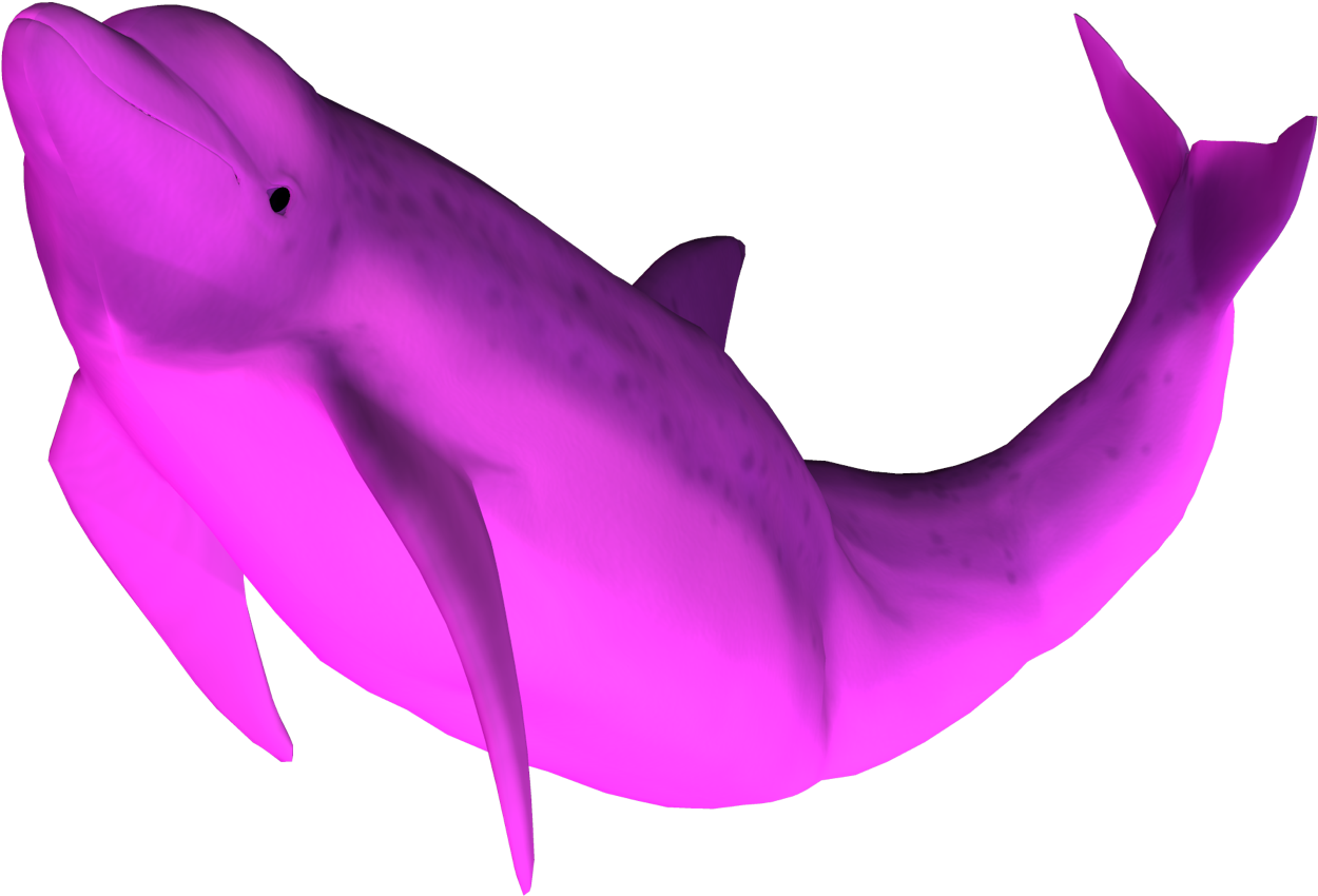 Mfano wa Nyangumi wa Pink3 D Picha ya Ukuta
