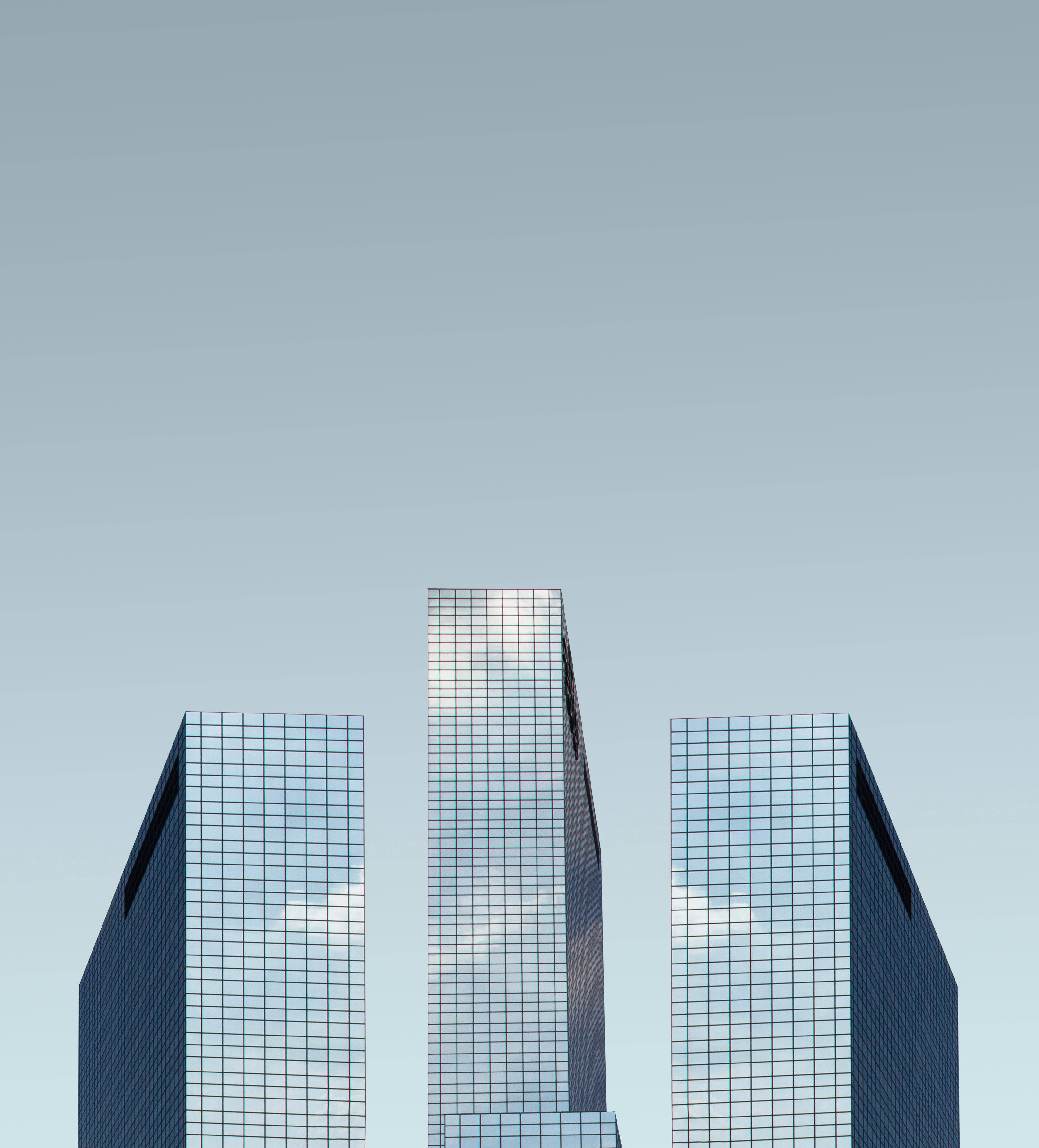 Mfano wa Skyscraper za Kioo Picha ya Ukuta