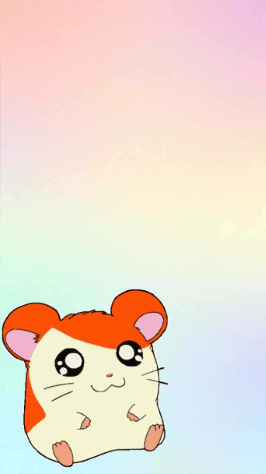 Mfululizo wa Katuni wa Hamtaro Hamster Picha ya Ukuta