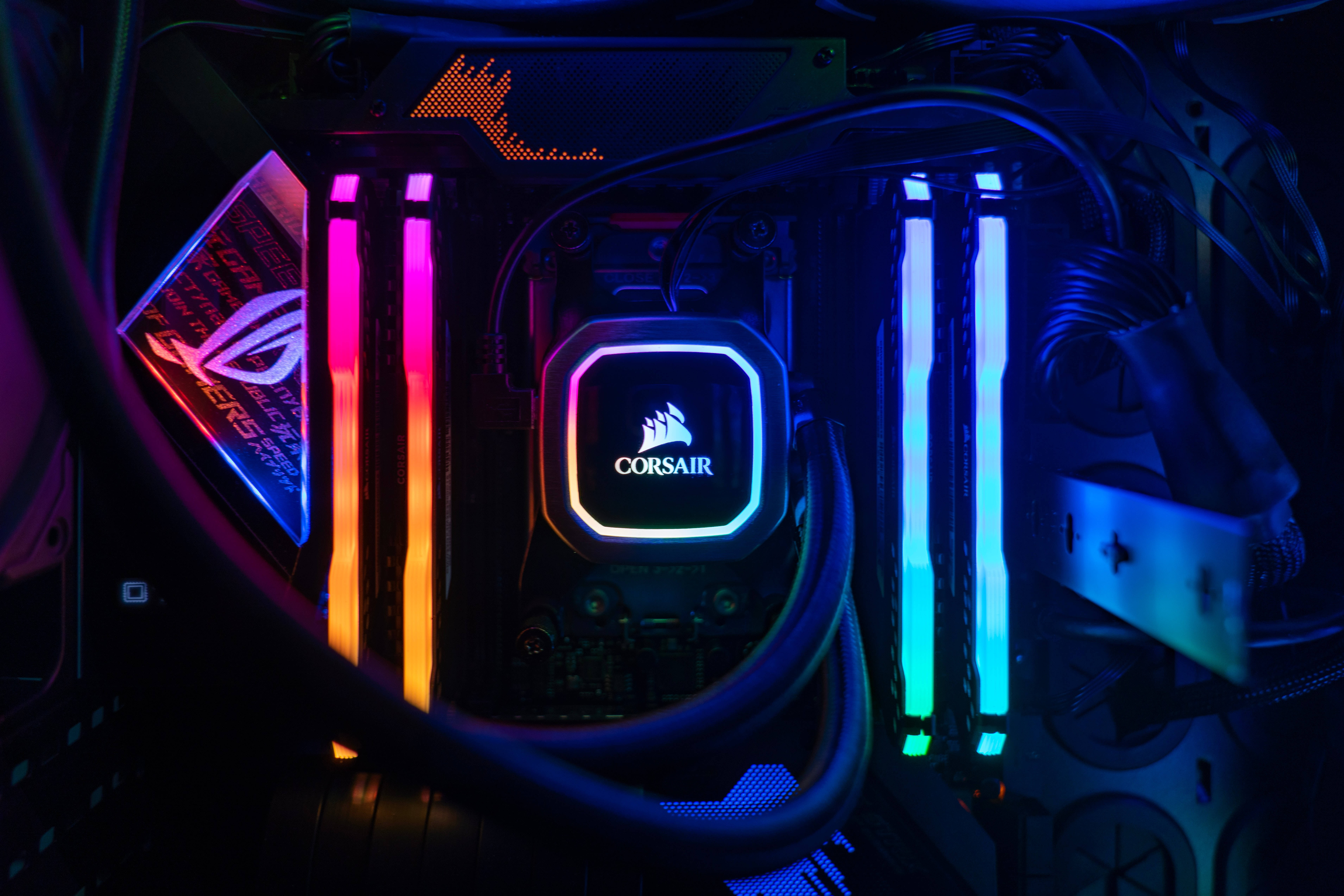 Mfumo wa Neon Corsair Picha ya Ukuta