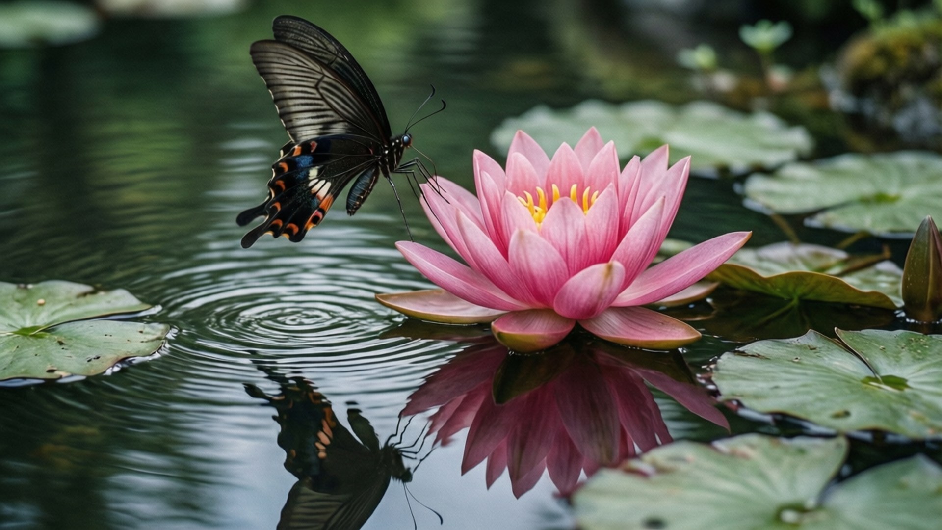 Mgeni wa Lotus Picha ya Ukuta