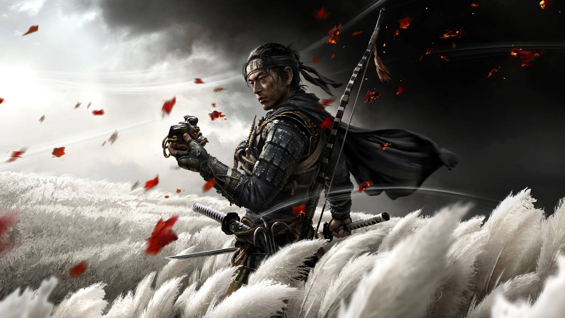 Mhusika Mzuri wa Ghost of Tsushima Picha ya Ukuta