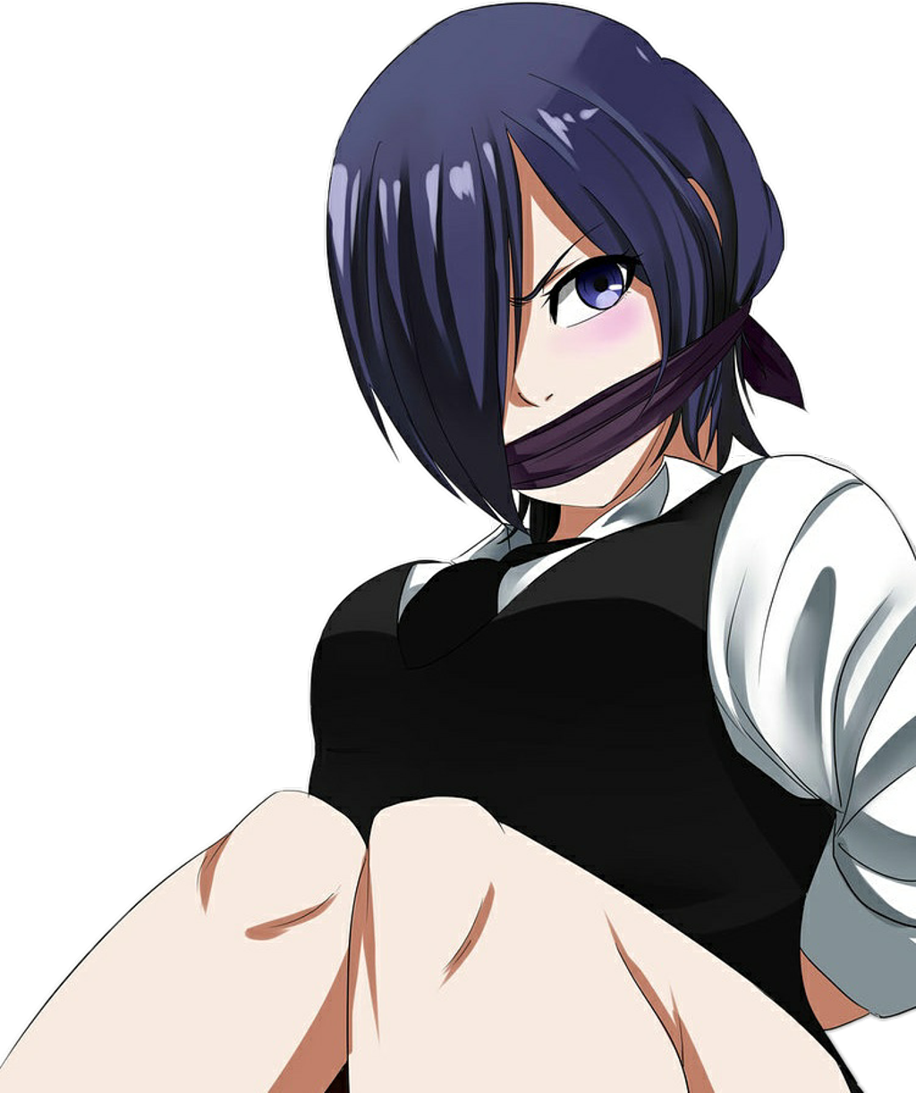 Mhusika wa Anime Mwenye Nywele za Zambarau na Kinyago Picha ya Ukuta