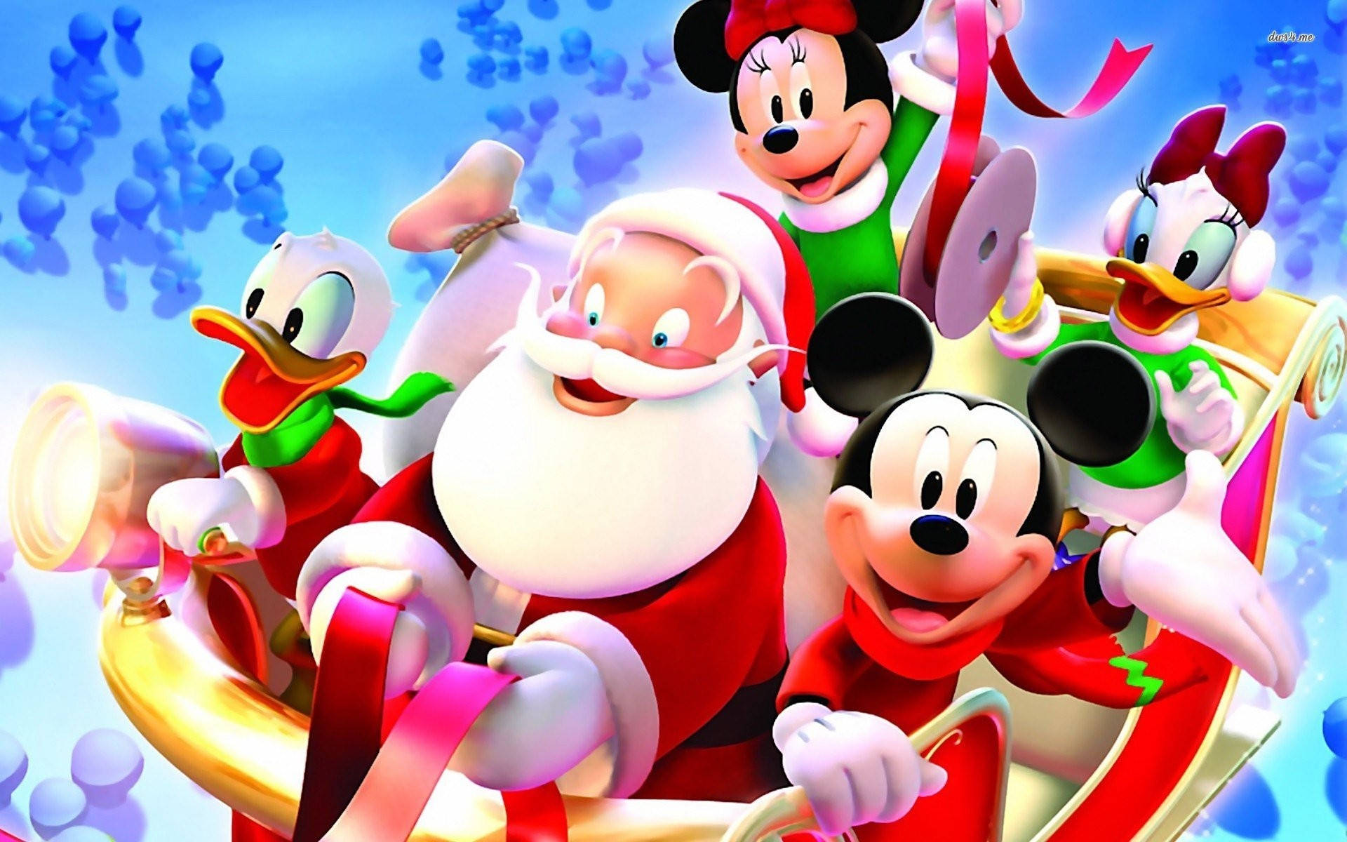 Mickey Mouse Krismasi ya Disney Picha ya Ukuta