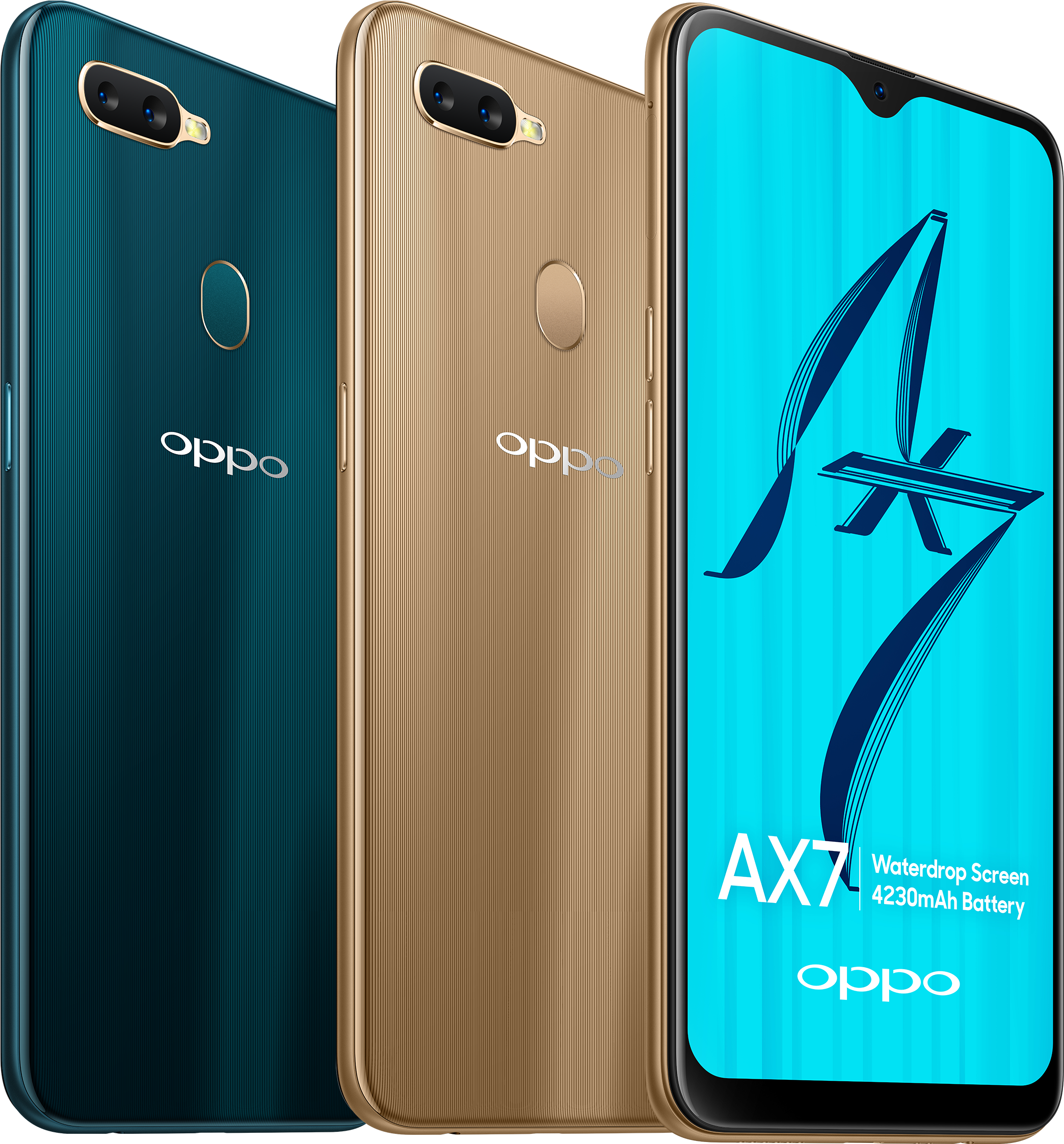 Mifano Mbili za Rangi za Oppo A X7 Picha ya Ukuta