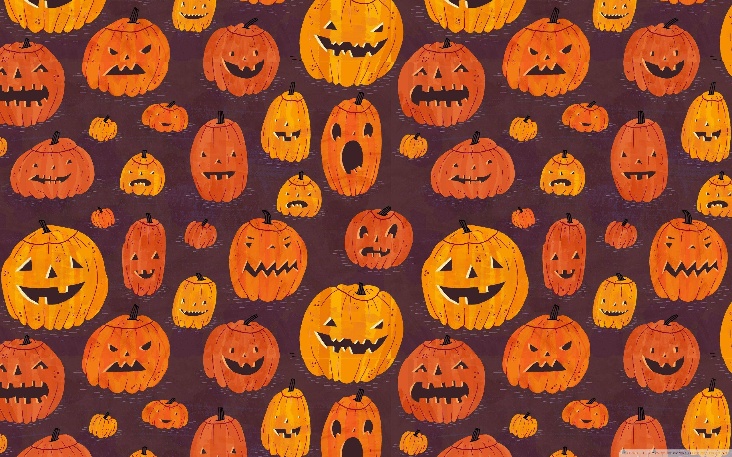 Mifumo ya Mabuyu ya Halloween yenye Sifa za Kuwa Mrembo Picha ya Ukuta