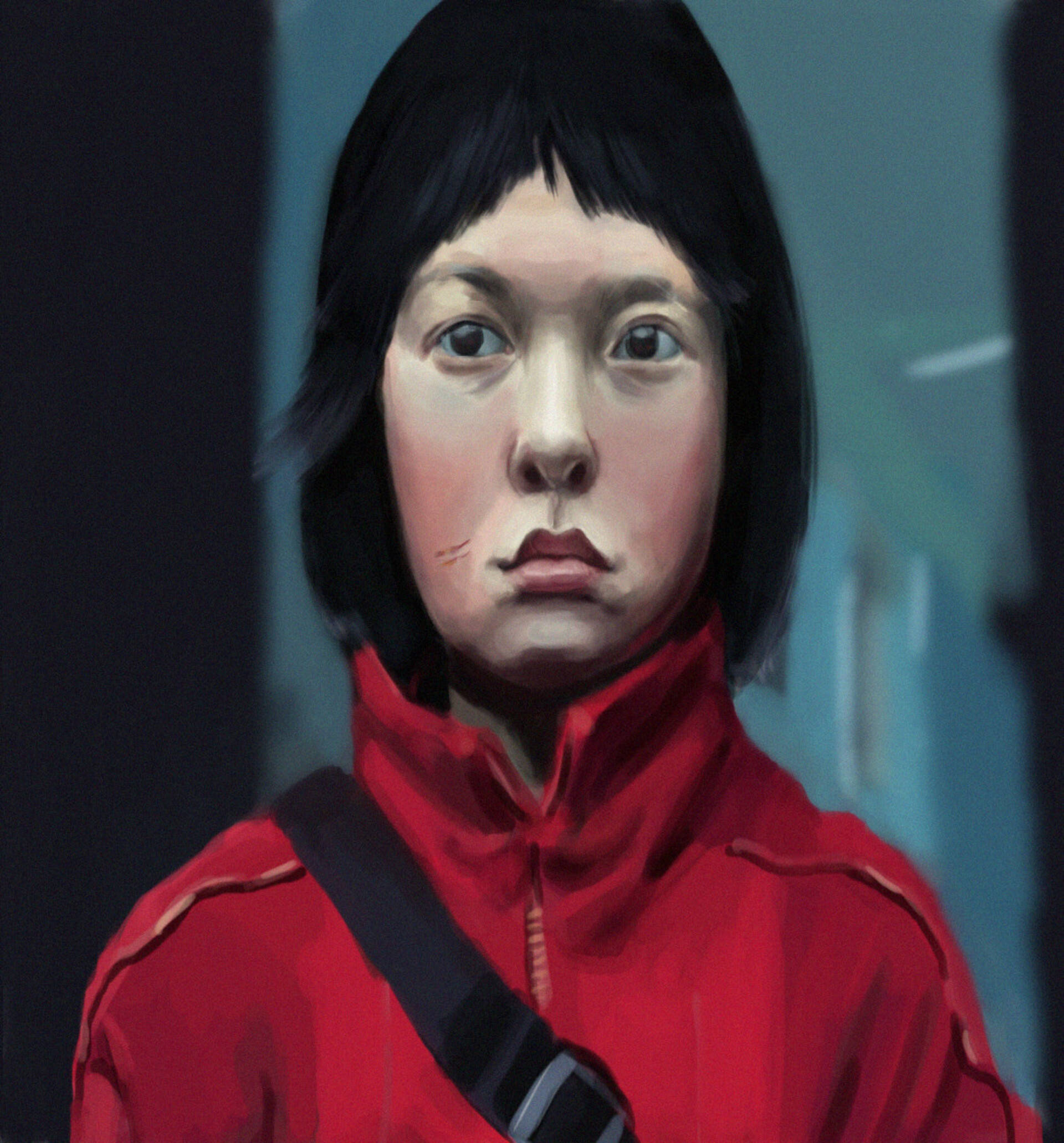 Mija Painted Art Kutoka Okja Picha ya Ukuta