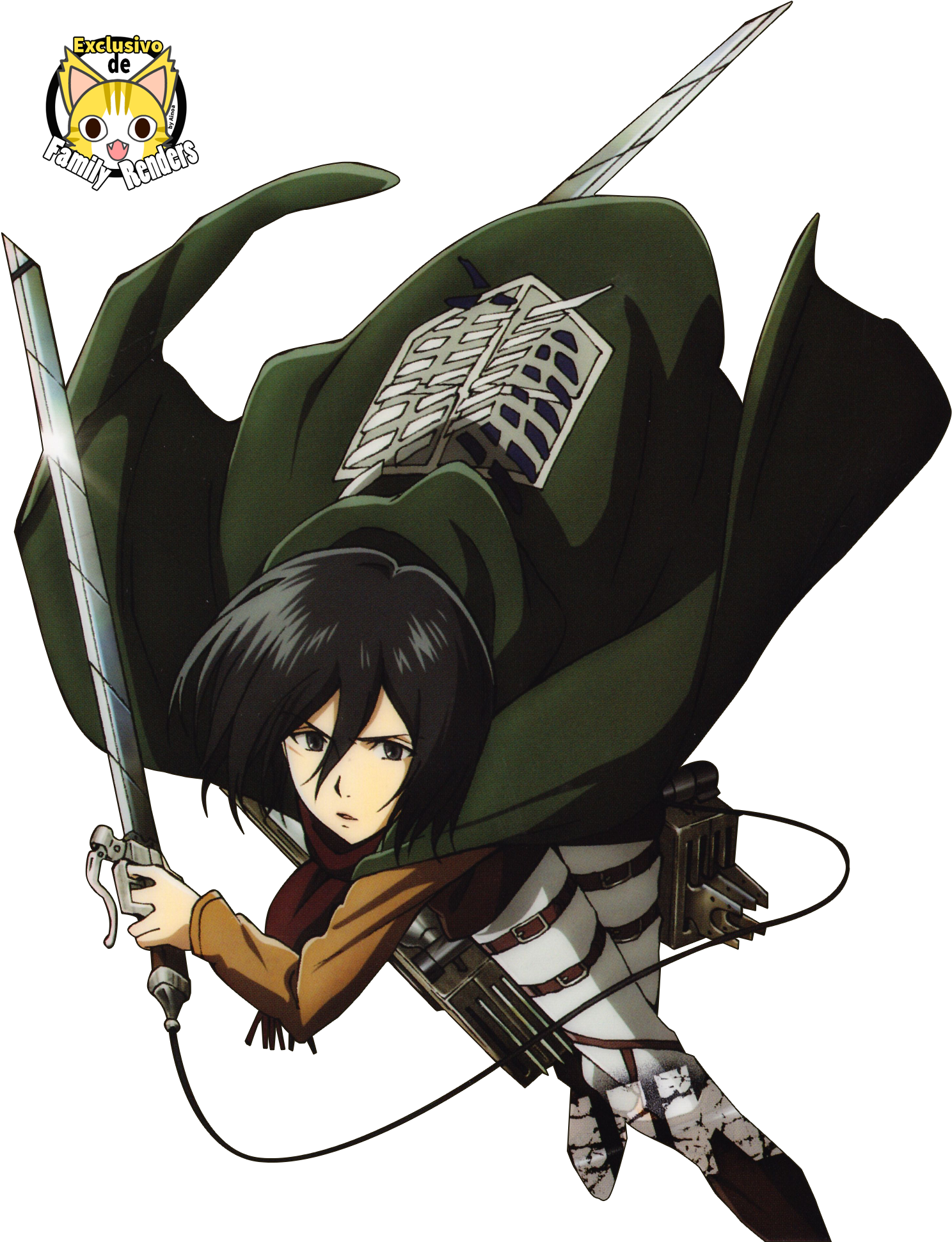 Mikasa Ackerman Mawasafa ya Hatua Picha ya Ukuta