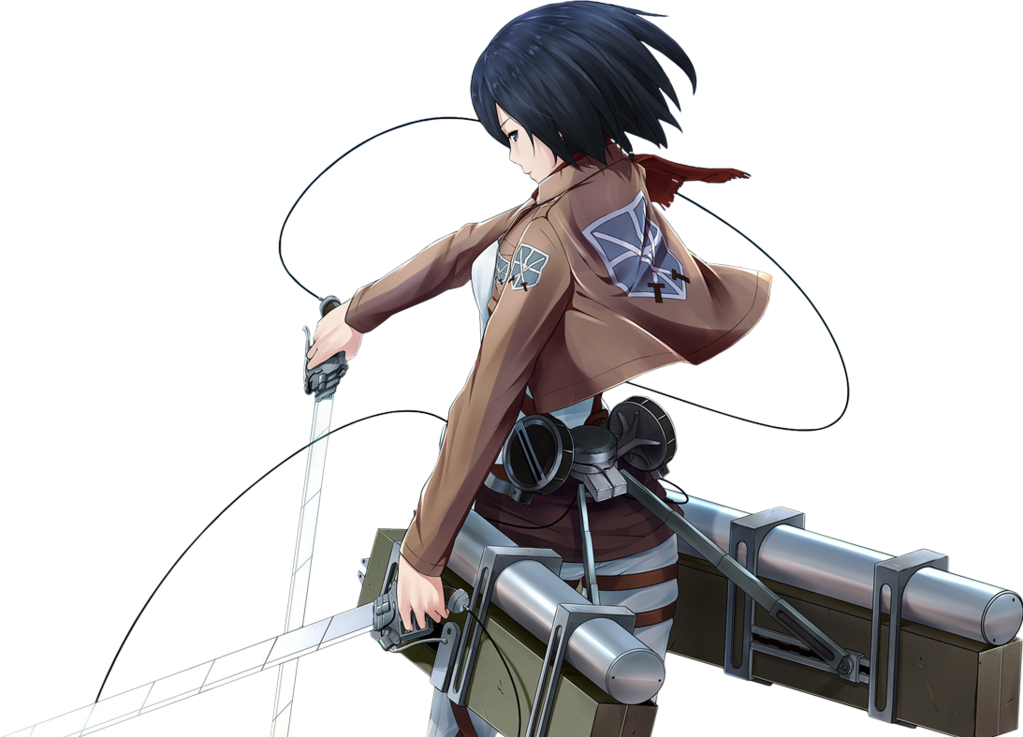 Mikasa Ackerman Tayari Kwa Vita Picha ya Ukuta