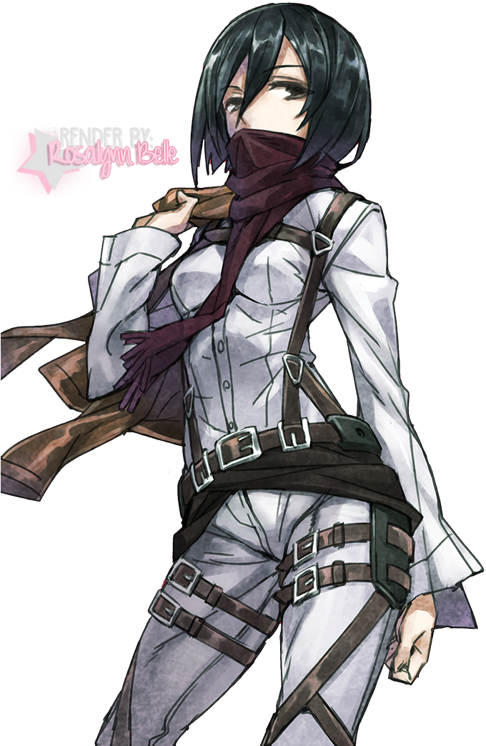 Mikasa Ackerman Uniform ya Kikosi cha Watafiti Picha ya Ukuta