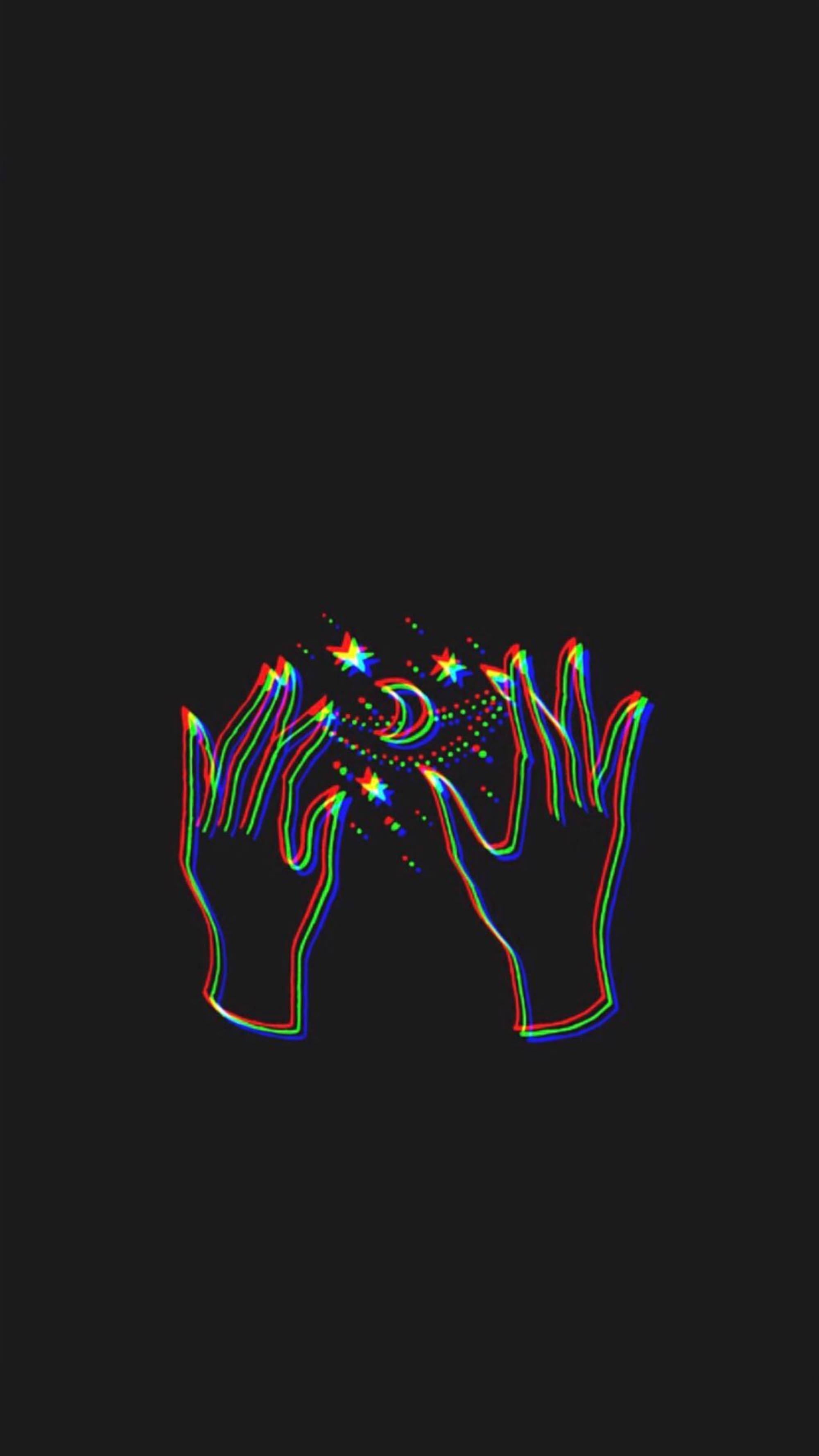 Mikono ya Kichawi ya Aesthetic ya Giza ya Trippy Picha ya Ukuta