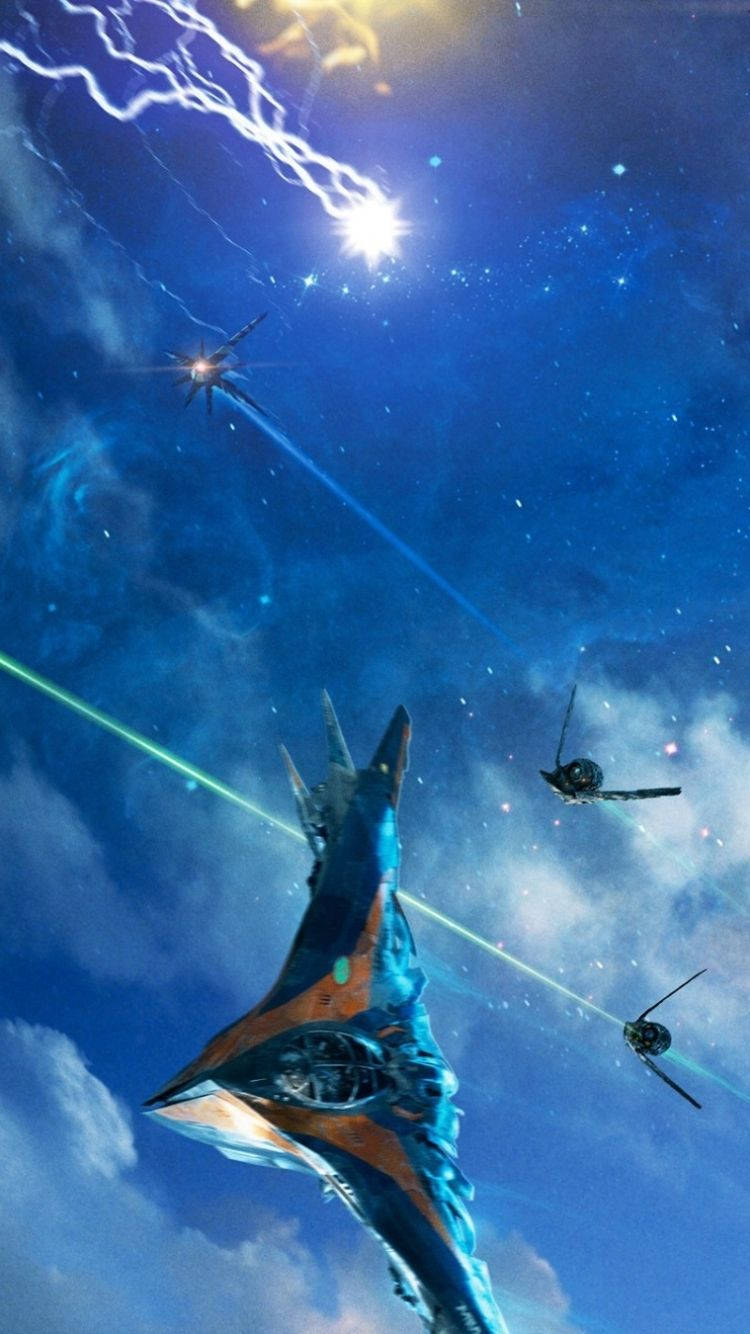 Milano Spaceship ya 4K Walinzi wa Galaxy Picha ya Ukuta