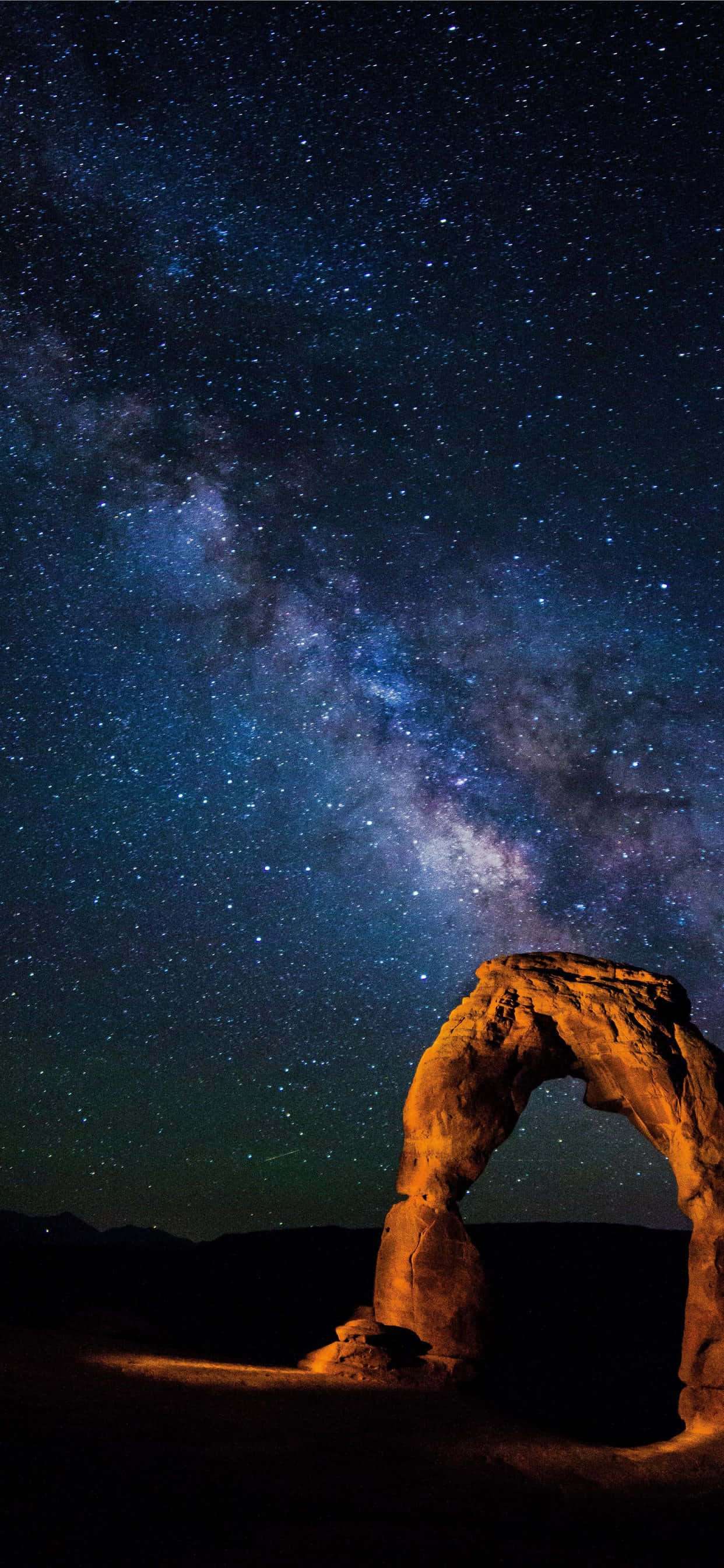 Milky Way Above Delicate Arch Picha ya Ukuta