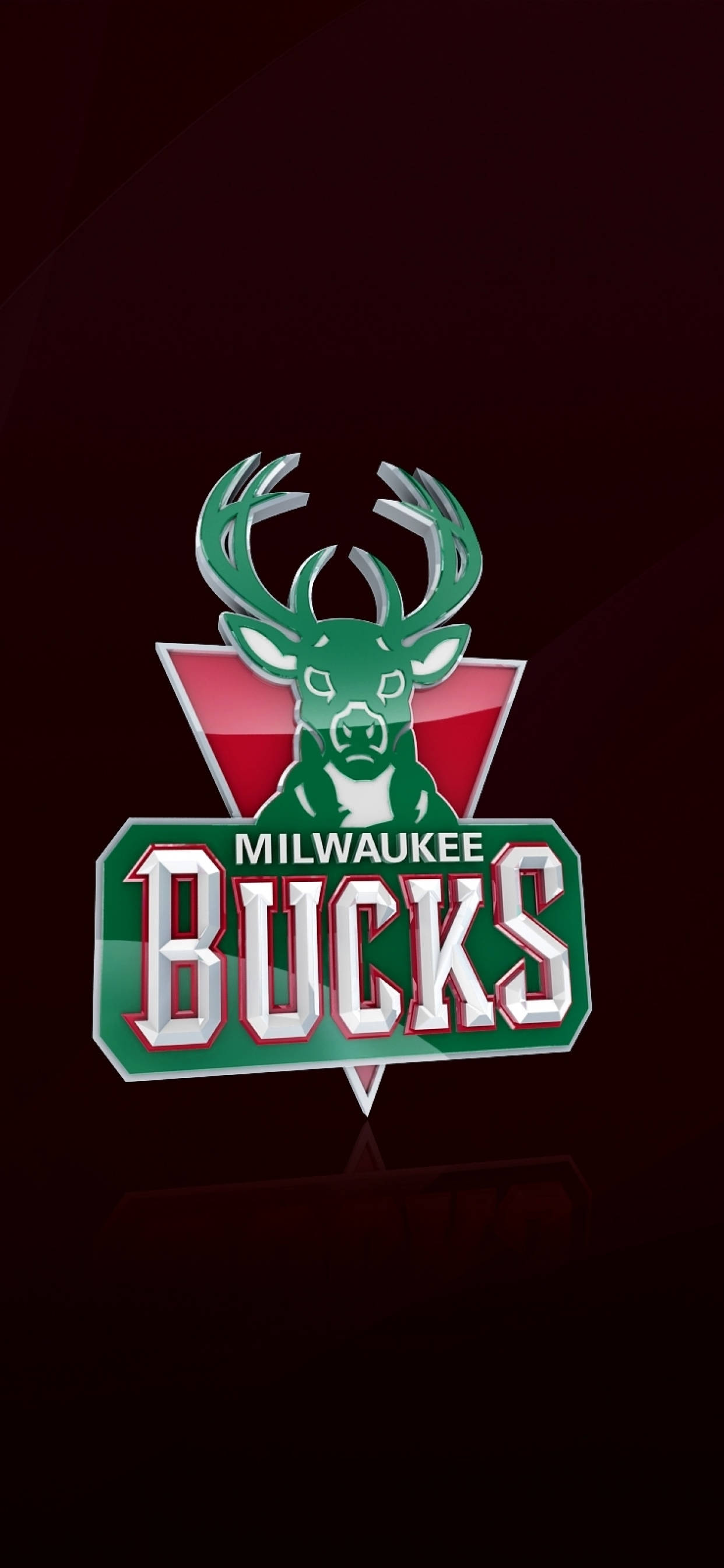 Milwaukee Bucks katika Nyekundu ya Giza Picha ya Ukuta