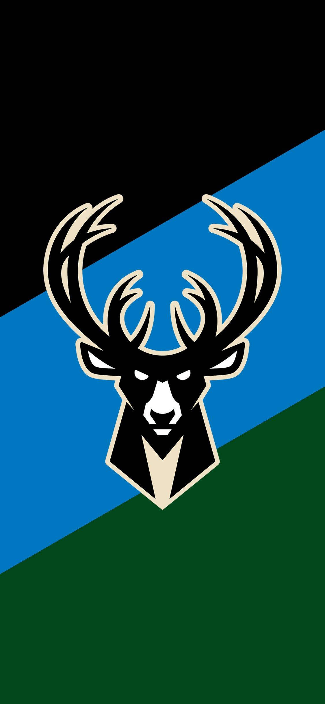 Milwaukee Bucks Black Logo Picha ya Ukuta