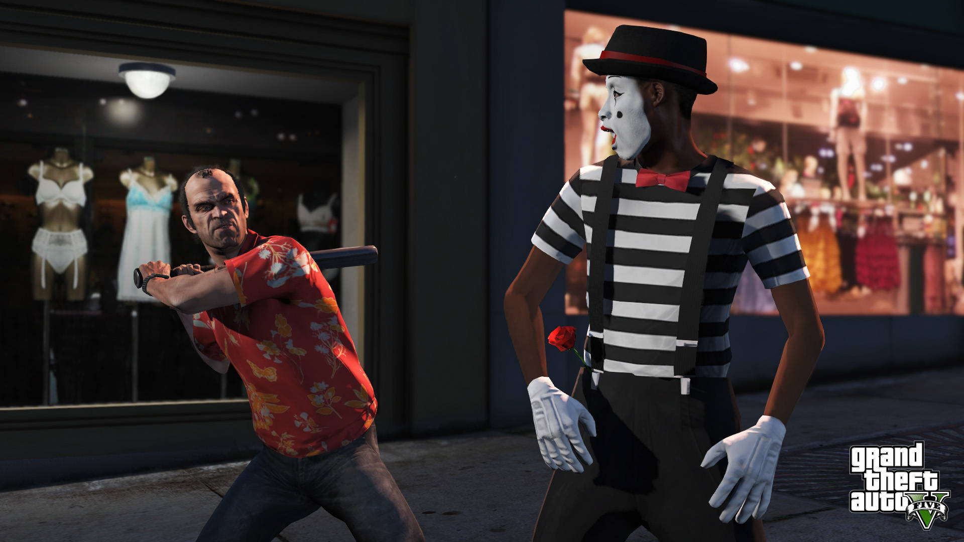Mime Mshangao wa GTA Baridi Picha ya Ukuta