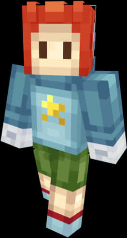 Minecraft_ Mhusika_ Akiwa_ Silaha Picha ya Ukuta