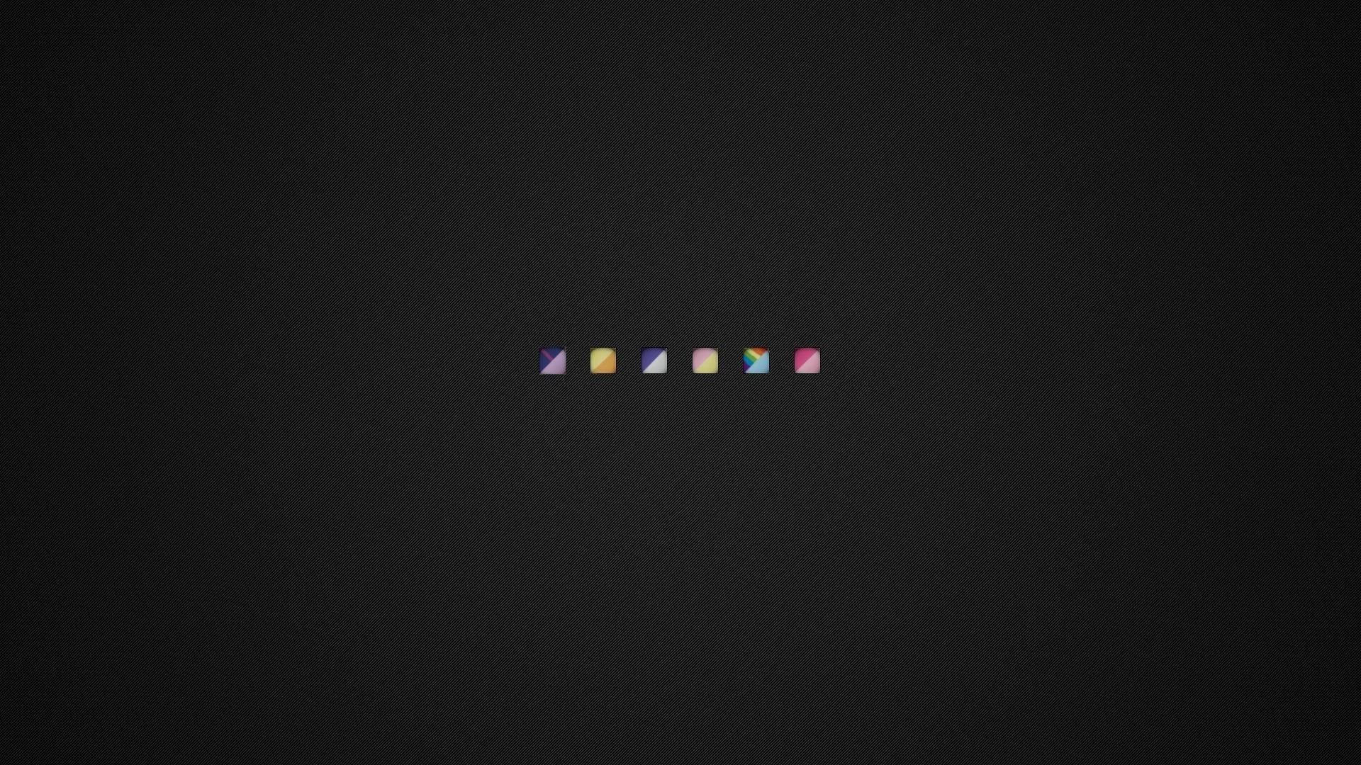 Minimalist Aesthetic Ikon za Gradient kwenye Eneo-kazi Picha ya Ukuta