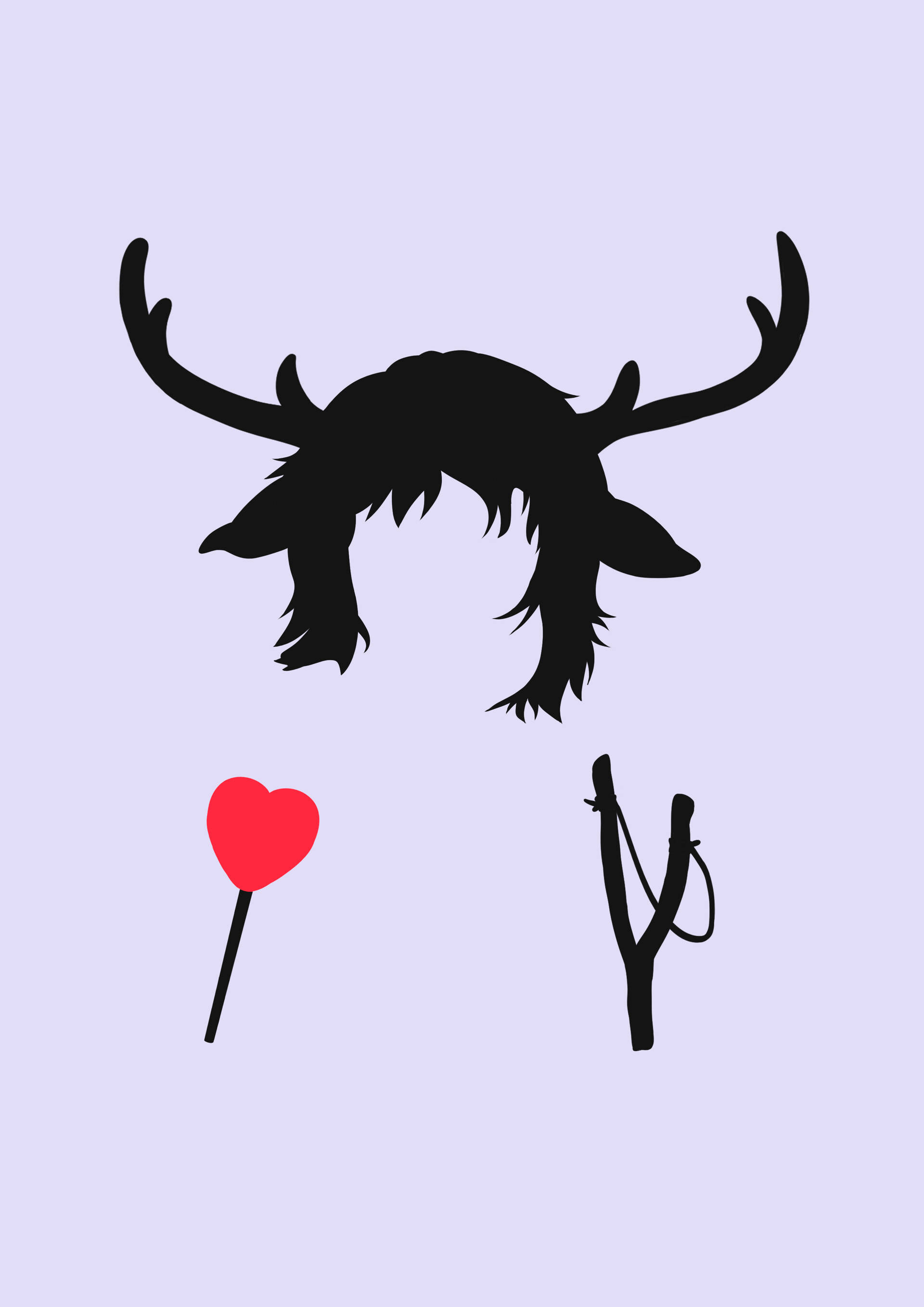 Minimalist Art Gus Sweet Tooth Picha ya Ukuta