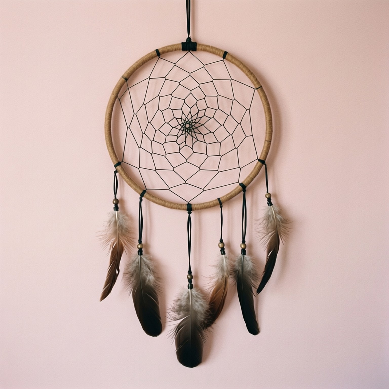 Minimalist Pastel Dream Catcher Picha ya Ukuta