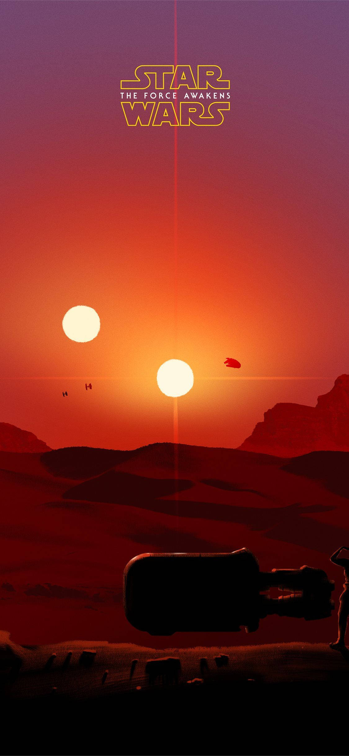 Minimalist Star Wars iPhone 6 Plus Picha ya Ukuta