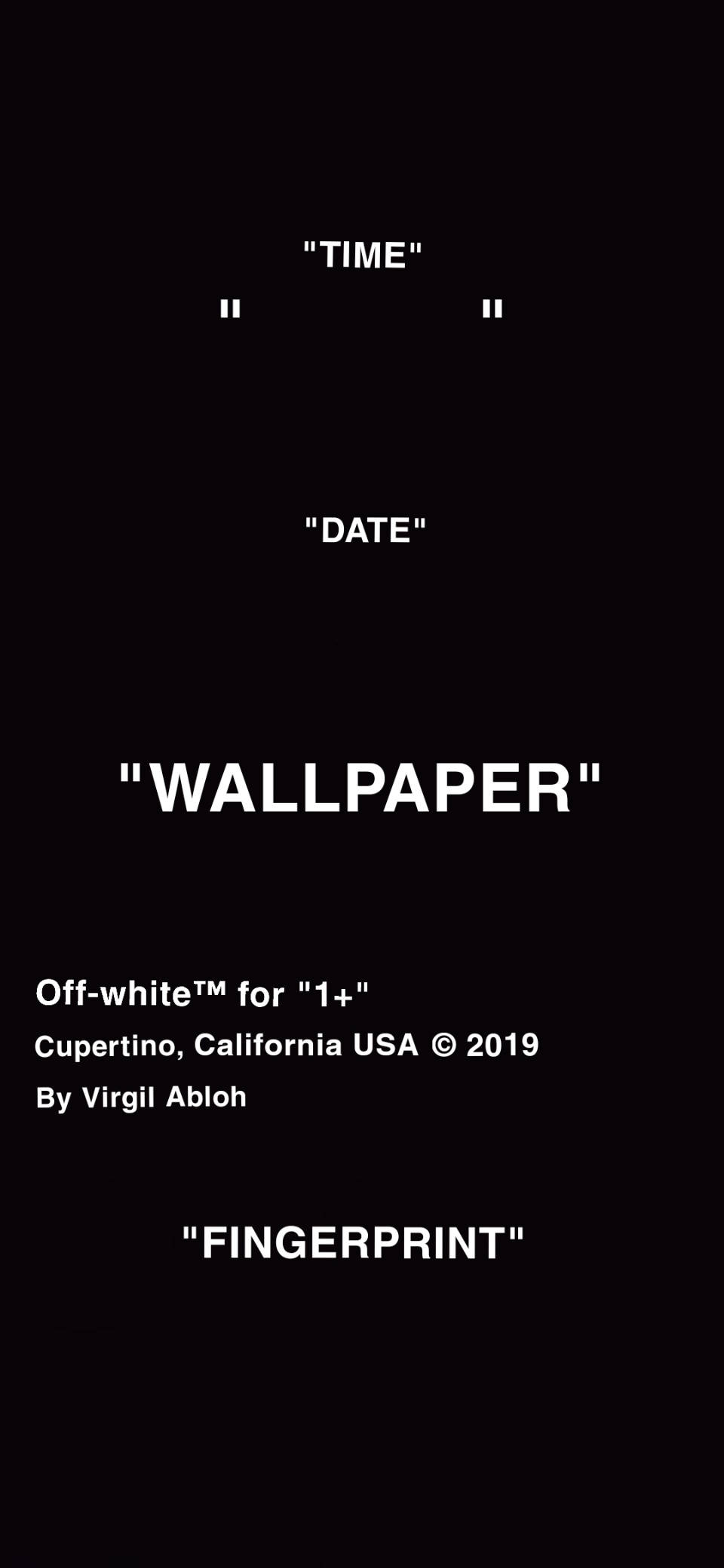 Kifani cha Kifani katika Off White Picha ya Ukuta