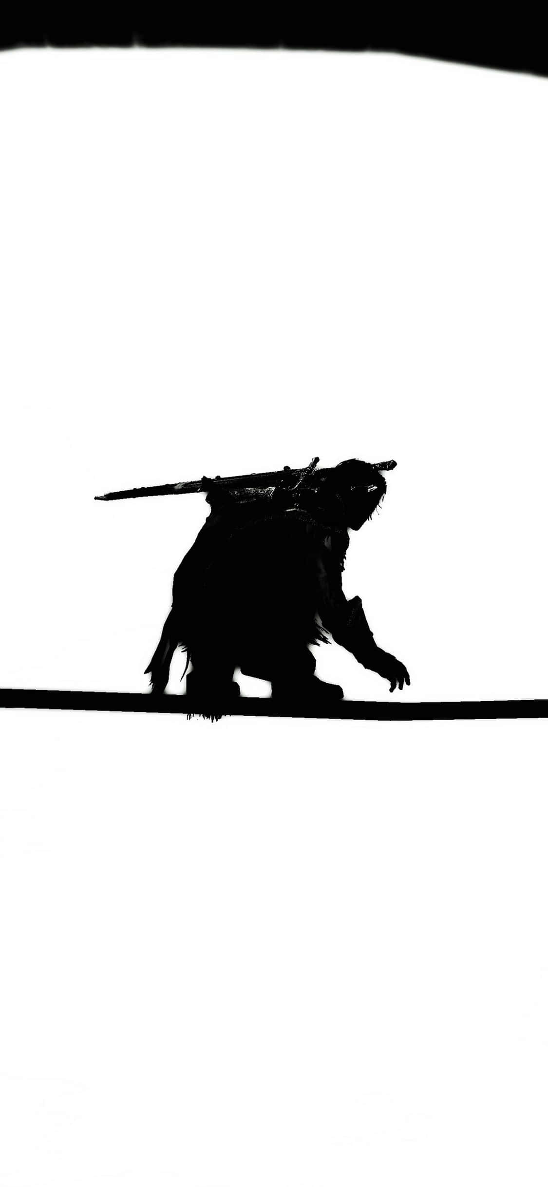 Minimalistic iPhone X Shadow Of Mordor Background Picha ya Ukuta