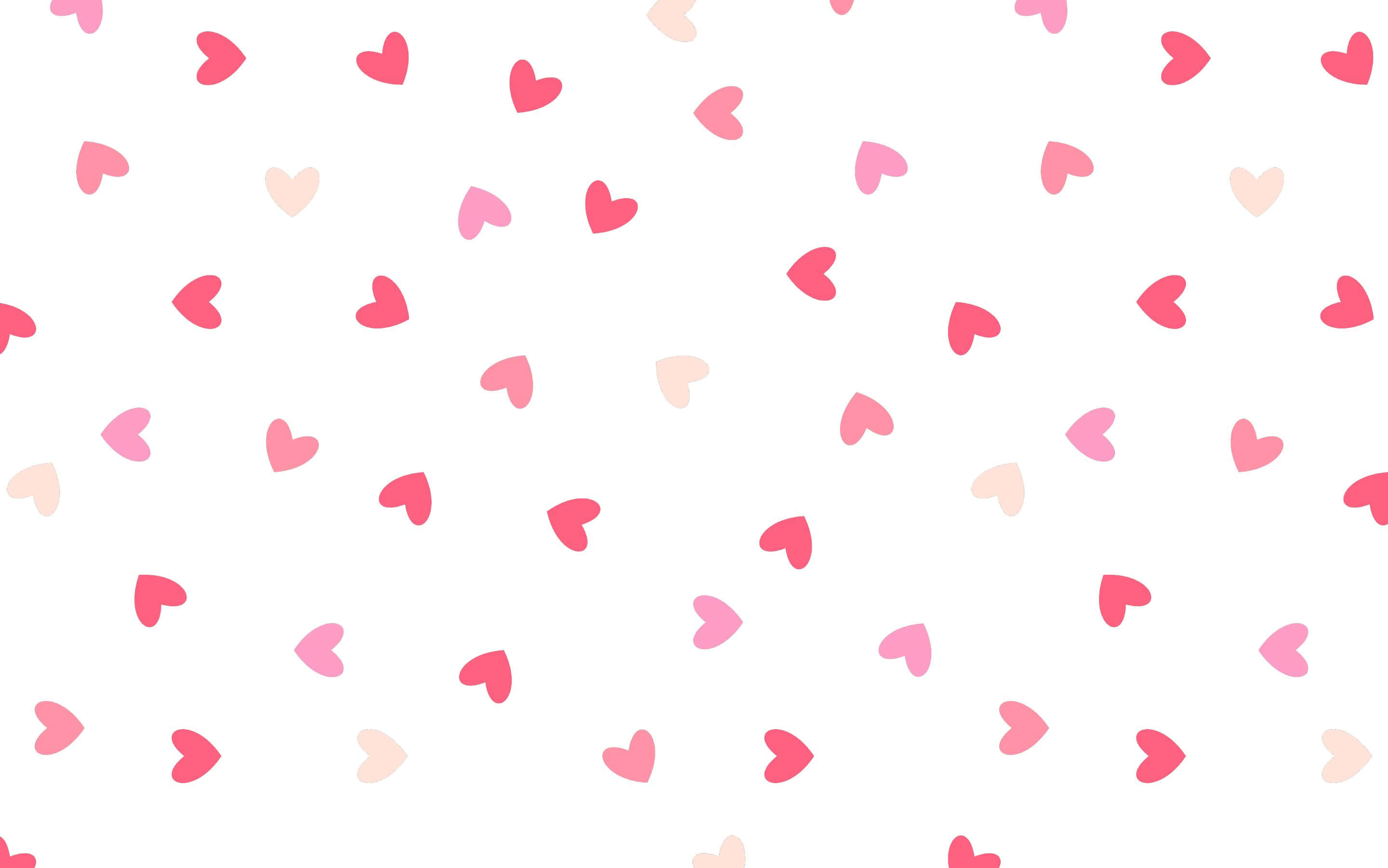 mioyo ya pinki na pinki kwenye mandharinyuma nyeupe Picha ya Ukuta