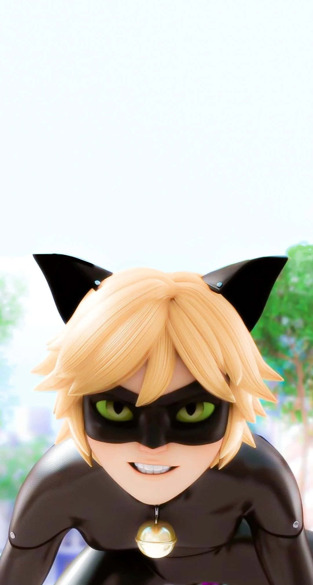 Miraculous Ladybug na Cat Noir Wako Tayari Kuokoa Siku Picha ya Ukuta