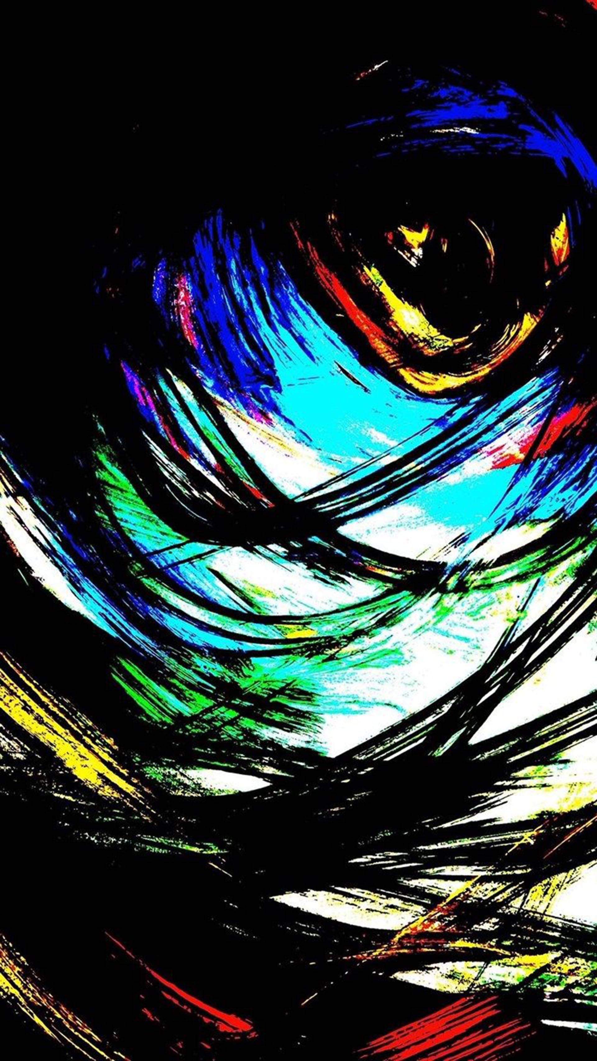 Mistari ya Grunge ya Aesthetic ya Giza ya Trippy Picha ya Ukuta