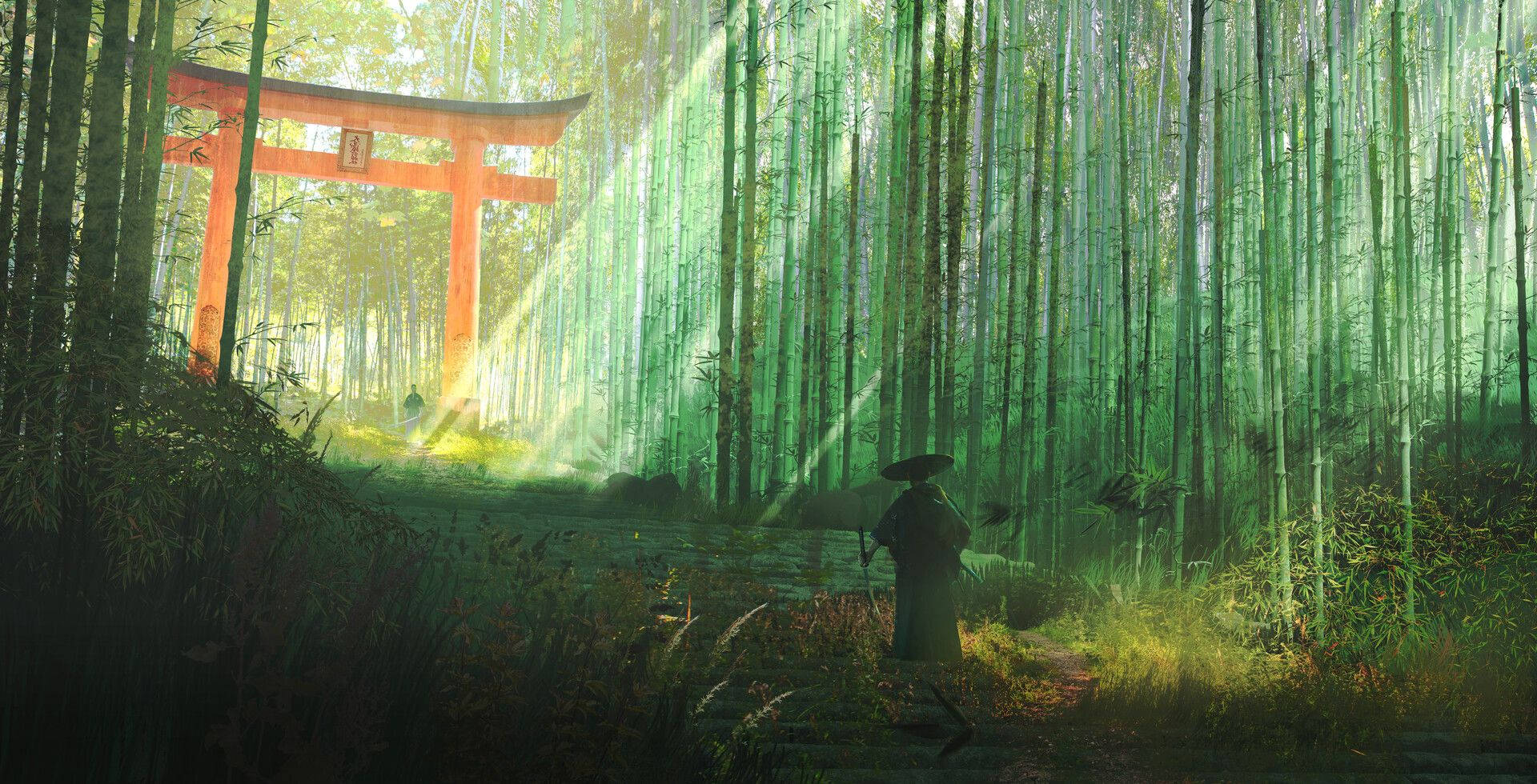 Miti Mianzi ya Arashiyama 4K Grove Kyoto Picha ya Ukuta