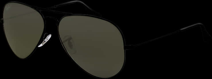 Miwani ya Aviator Nyeusi Imejitenga Picha ya Ukuta