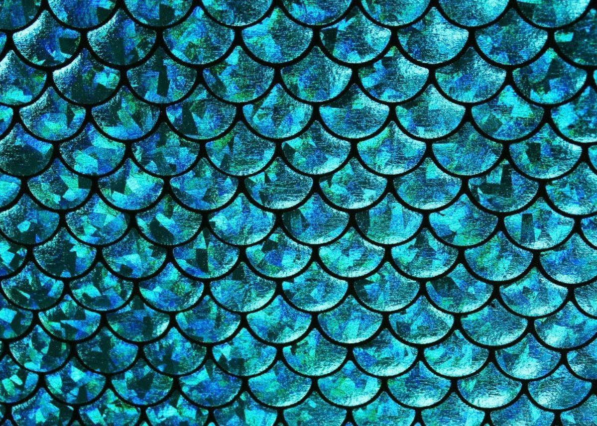 Mizani ya Mermaid ya Aqua, Tukio la Kuvutia la Uzuri Picha ya Ukuta
