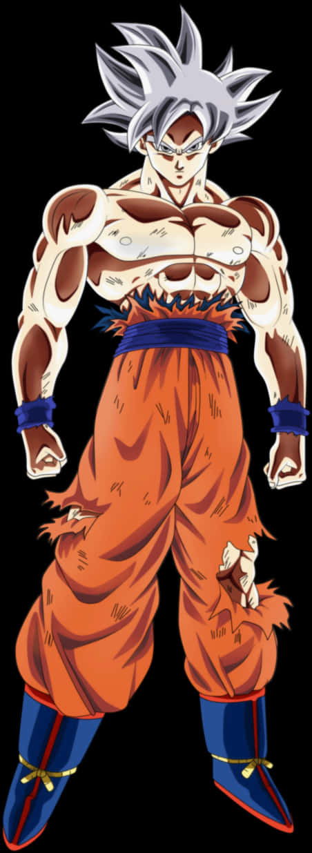 Mkaa wa Nguvu wa Goku Ultra Instinct Picha ya Ukuta