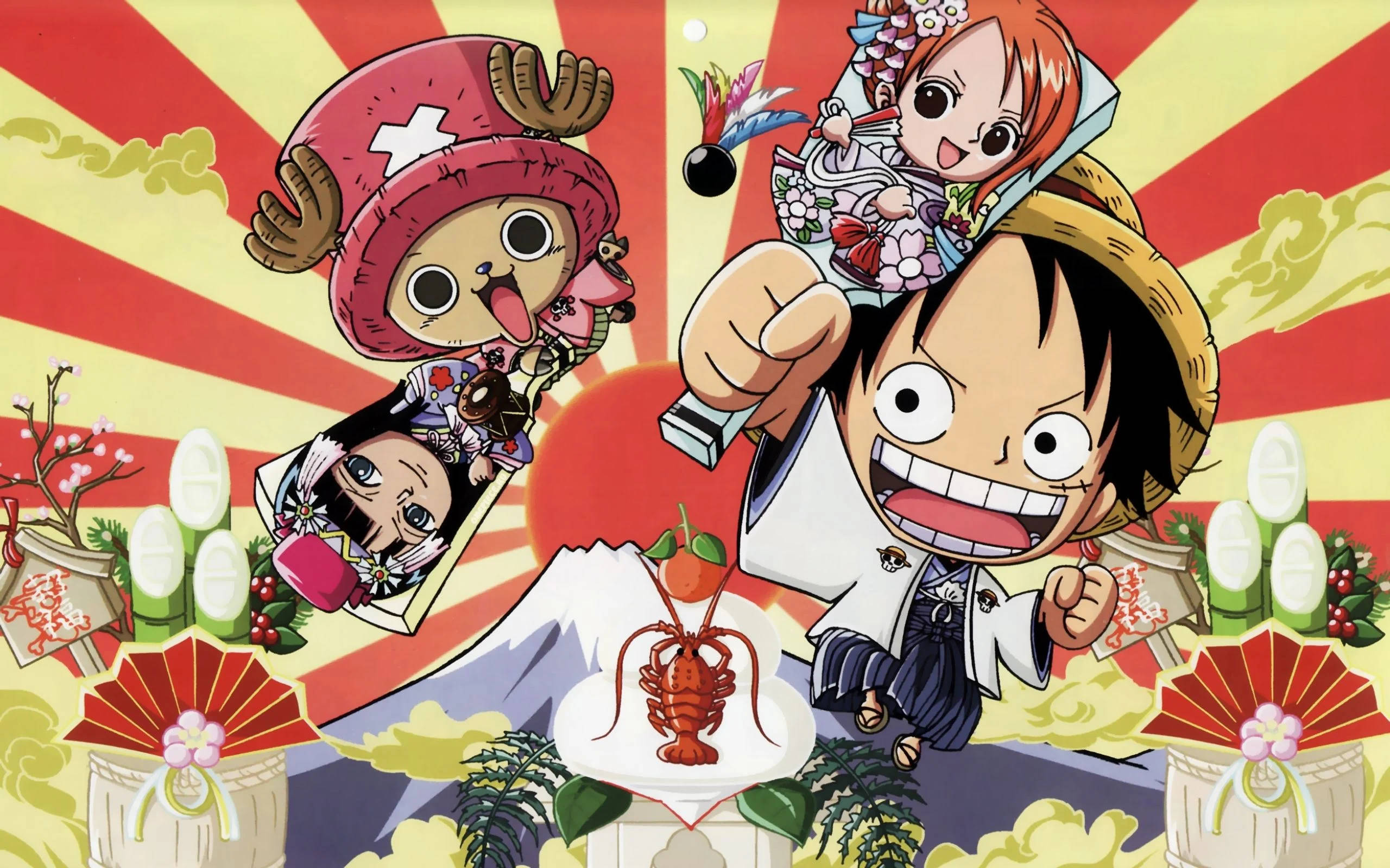 Mkakasi wa Anime One Piece wa Ajabu Picha ya Ukuta