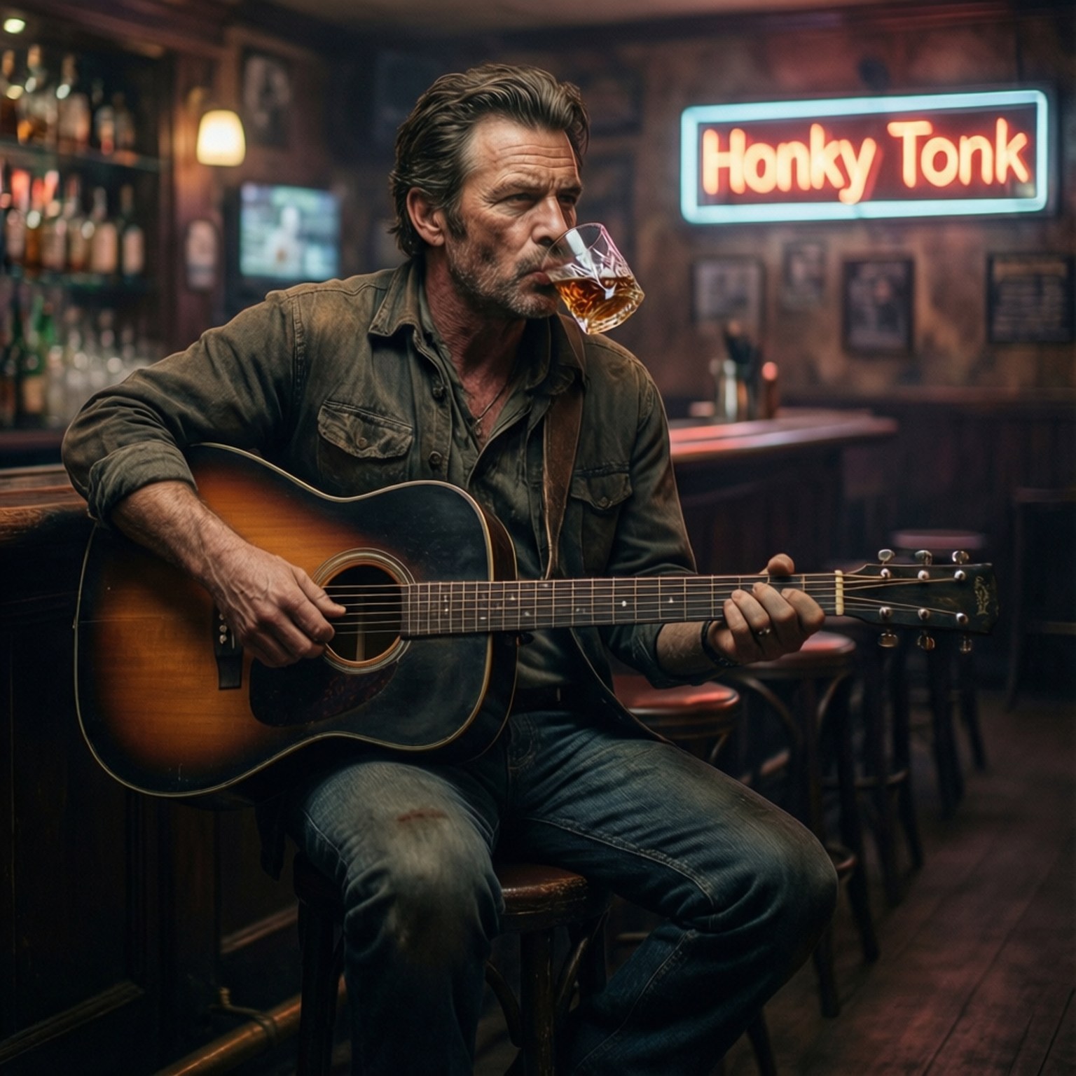 Mkakati wa Baa ya Honky Tonk Picha ya Ukuta
