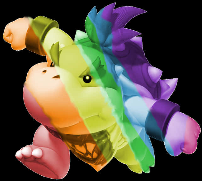 Mkali wa Bowser Mwenye Rangi Picha ya Ukuta