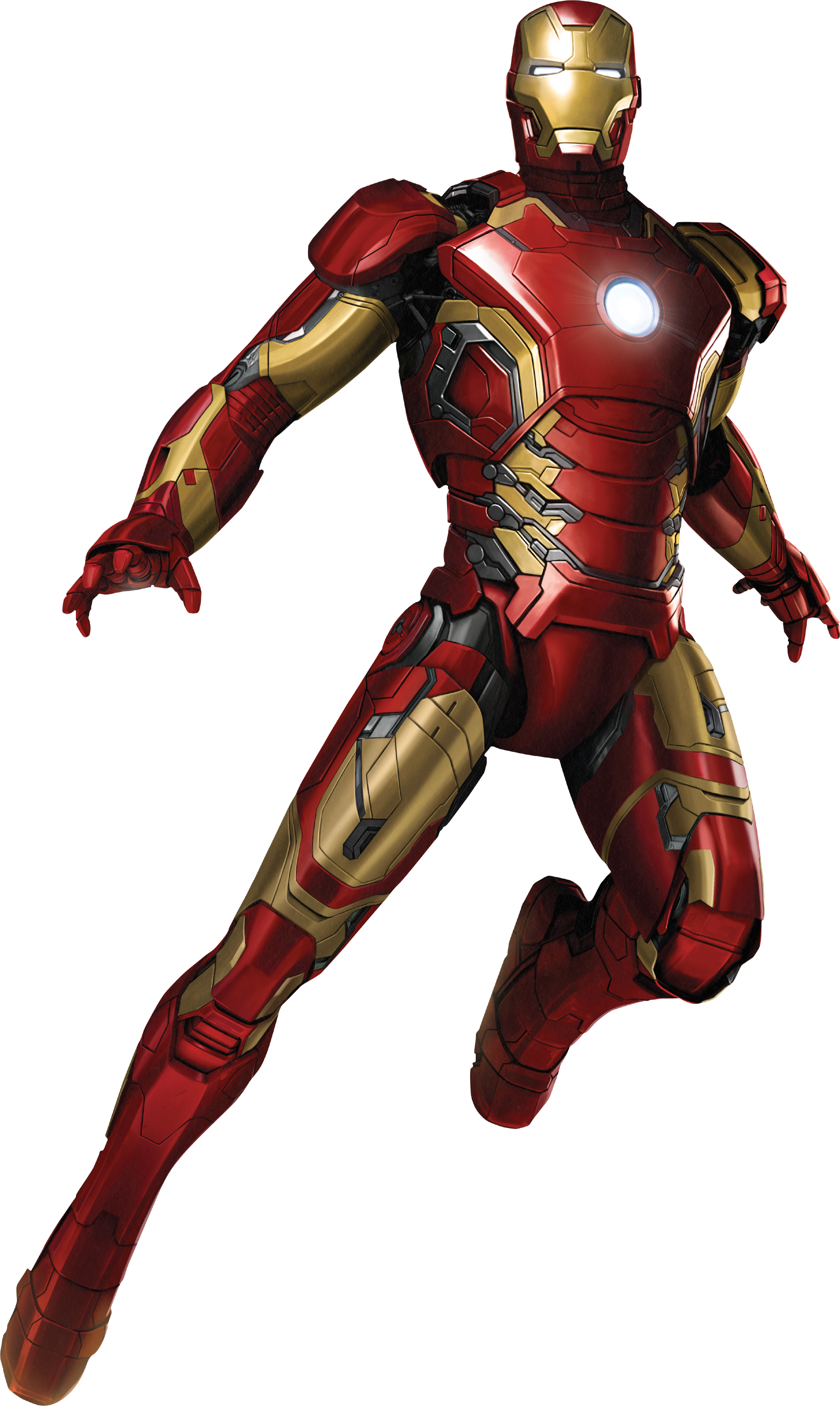 Mkao wa Iron Man Wakati wa Kufanya Upepo Picha ya Ukuta