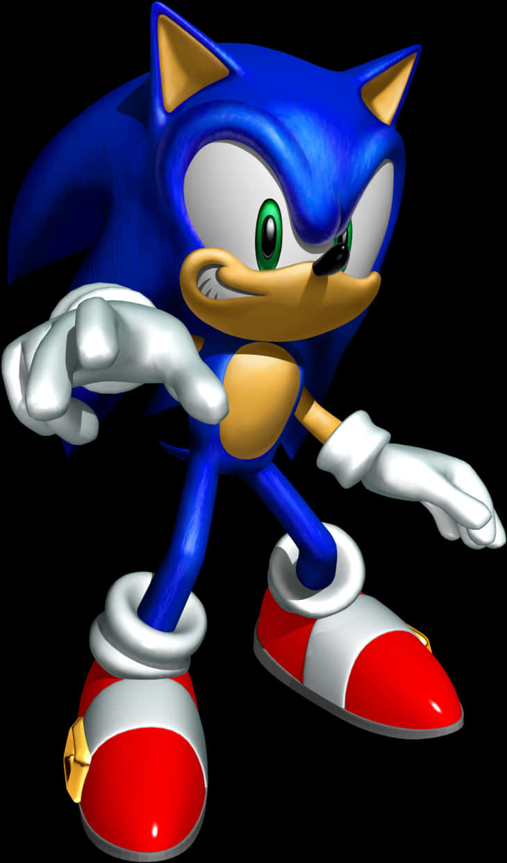 Mkao wa Kawaida wa Sonic The Hedgehog Picha ya Ukuta