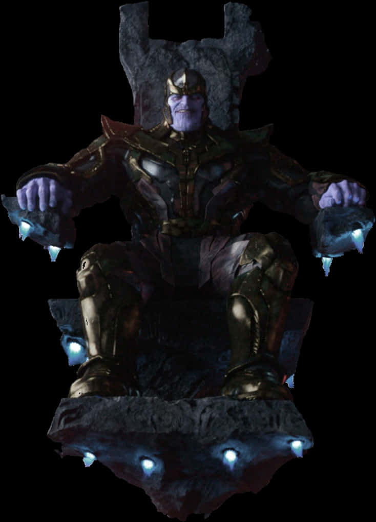 Mkao wa Kiti cha Enzi cha Thanos Picha ya Ukuta