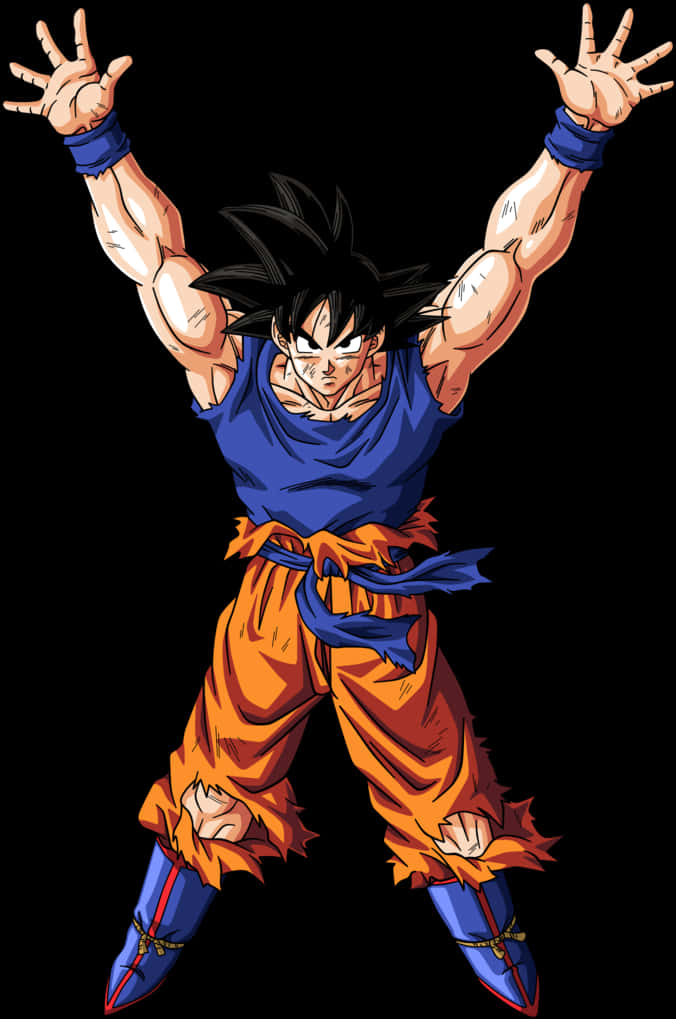Mkao wa Nguvu wa Goku Picha ya Ukuta